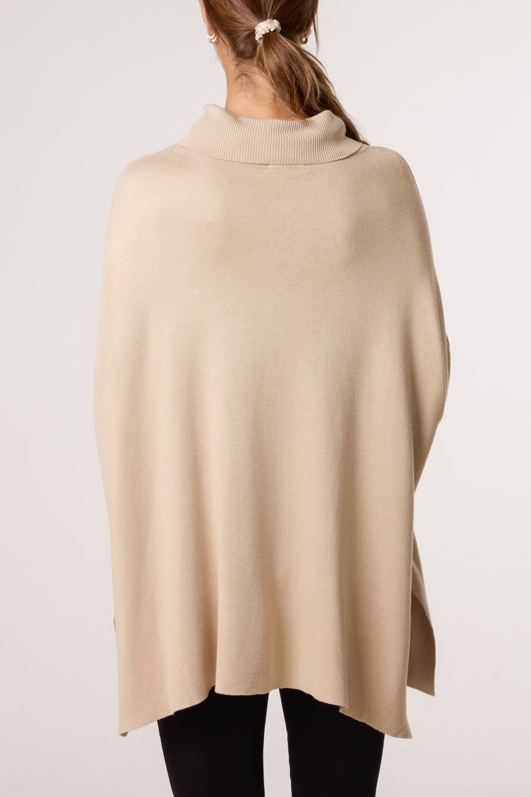 Diamante Roll Neck Batwing Jumper