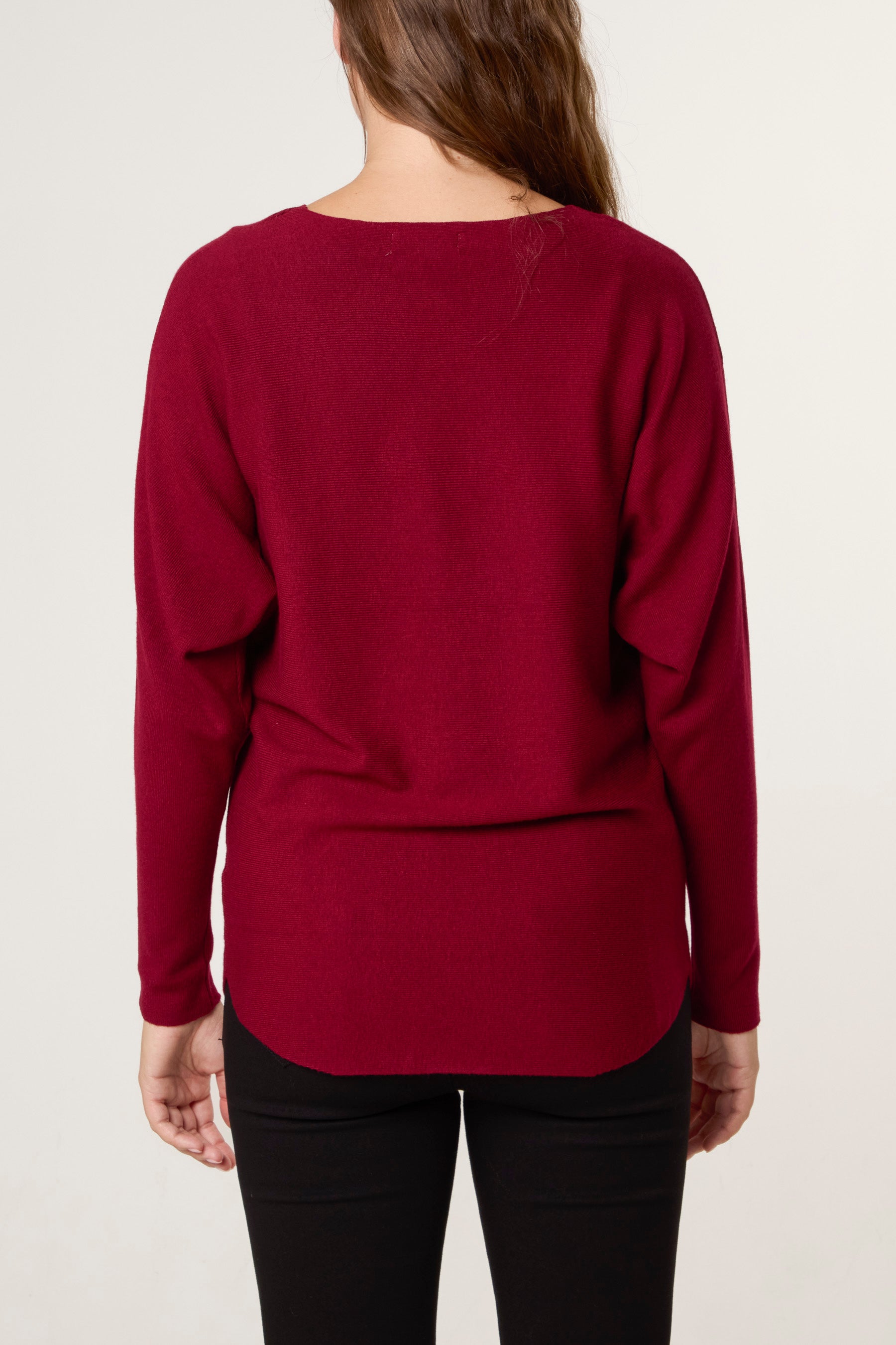 Sequin Heart Fine Knit Jumper