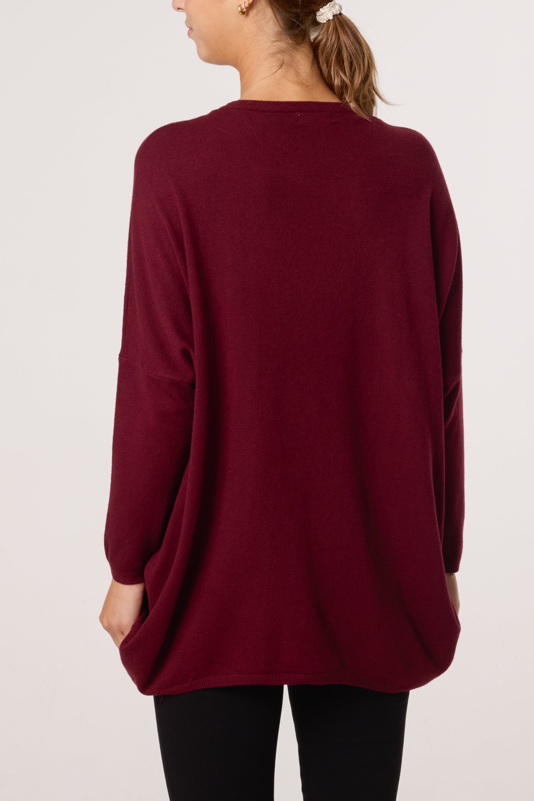 Sequin & Flower Embroidered Knit Jumper