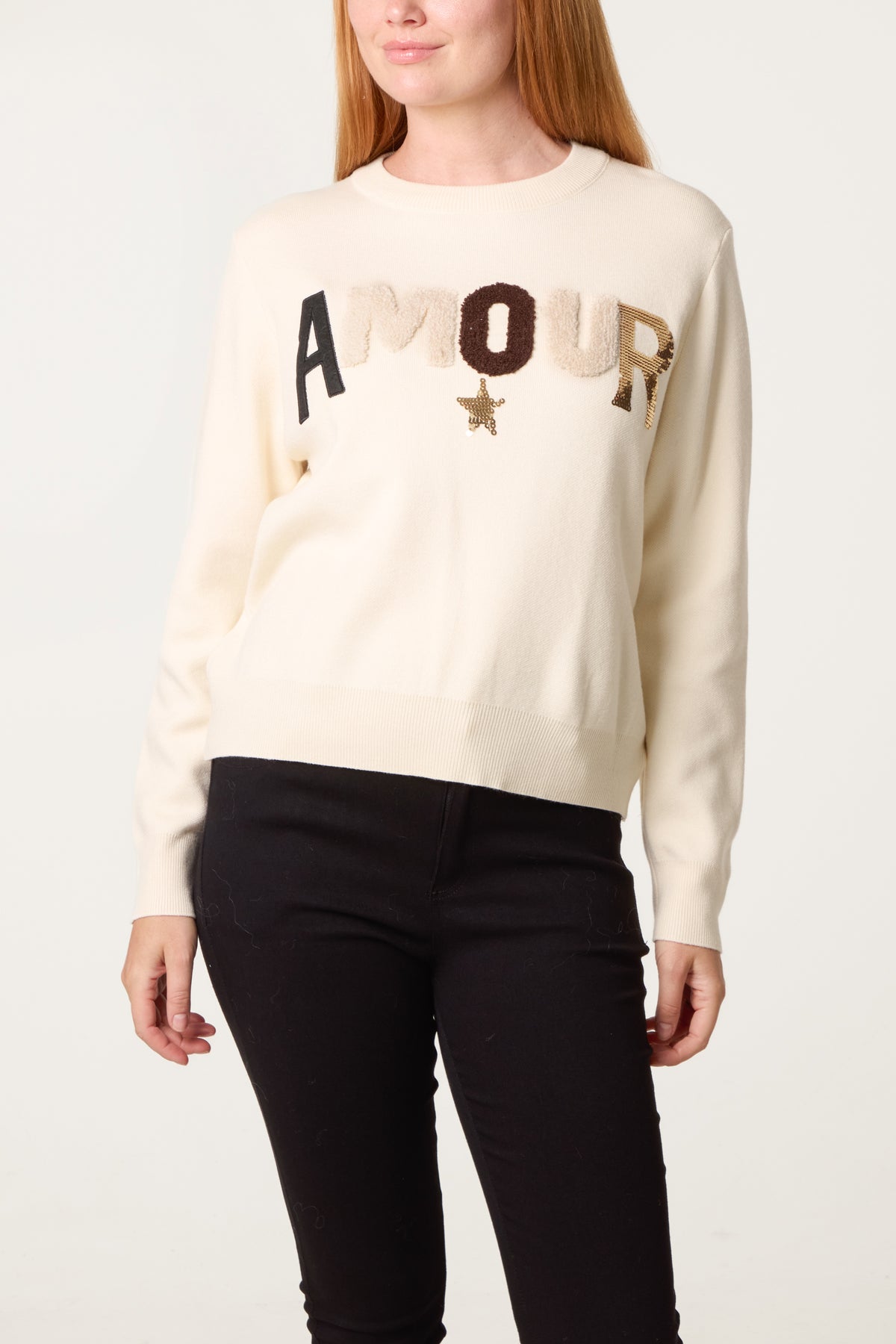 Amour Embellished Knit Jumper