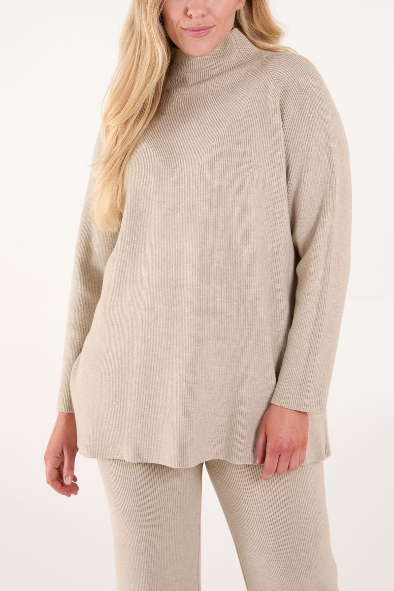 Ribbed High Neck Co-Ord Set