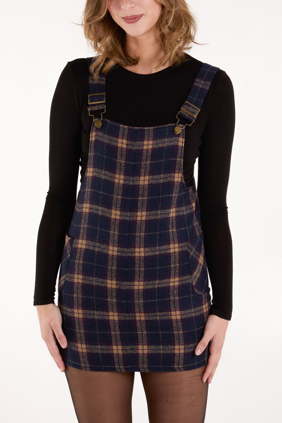 Checked Pocket Pinafore