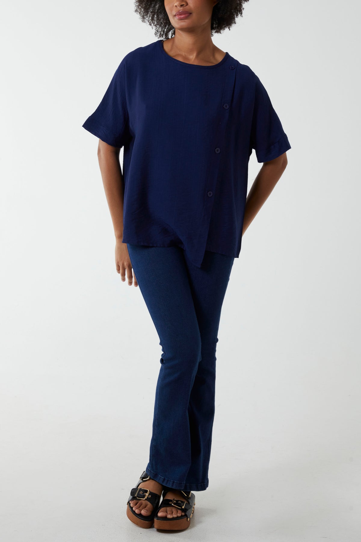 Side Button Detail Tee