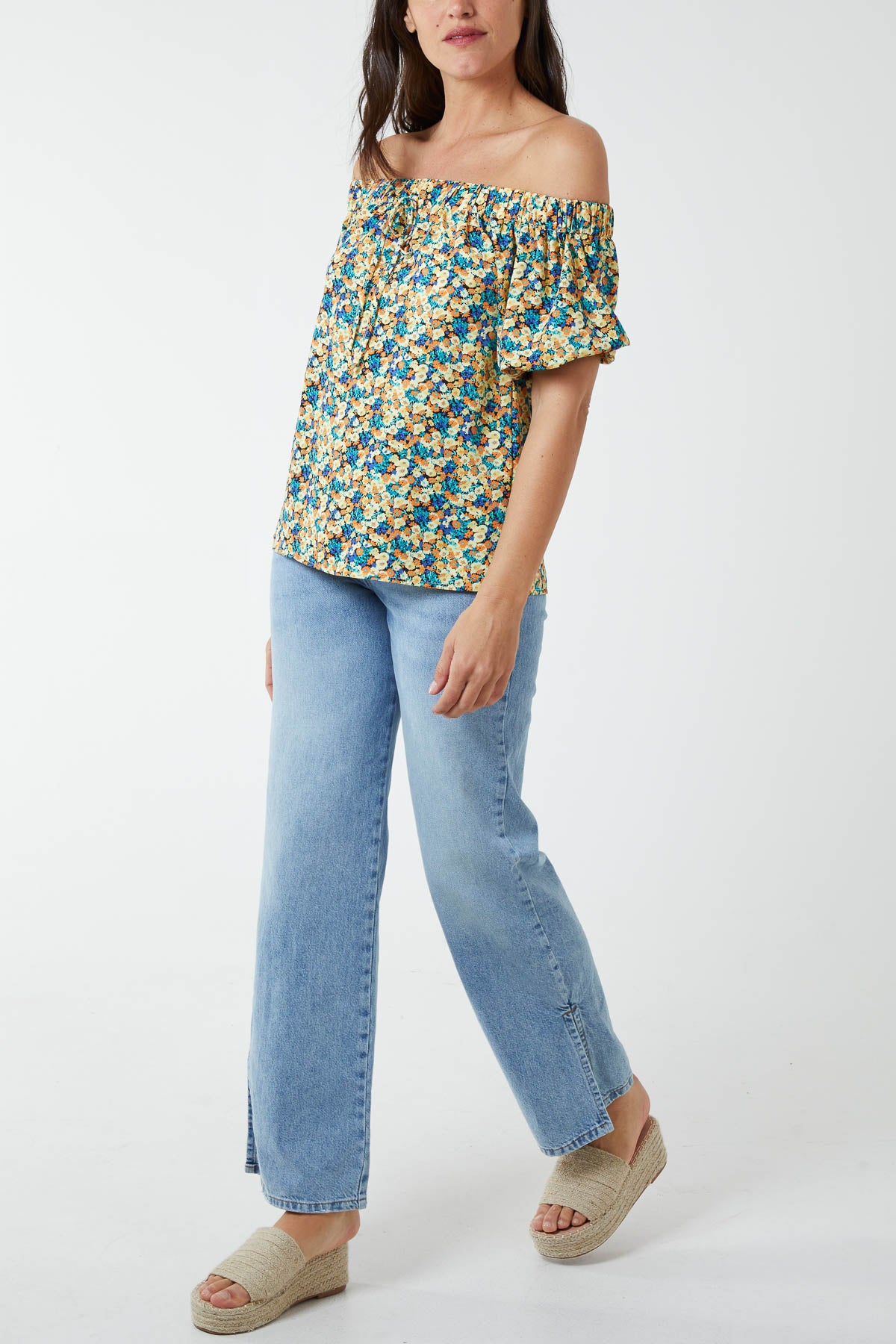 Ditsy Floral Bardot Top