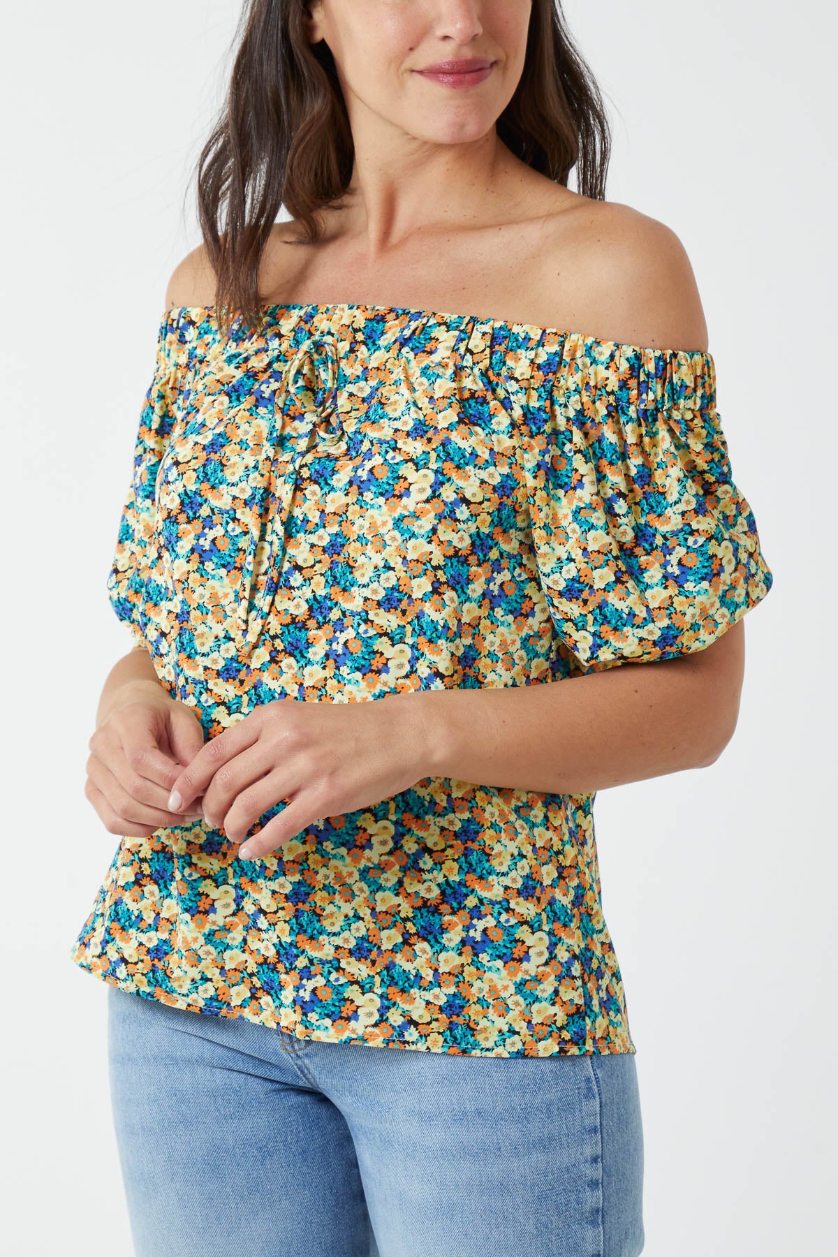 Ditsy Floral Bardot Top