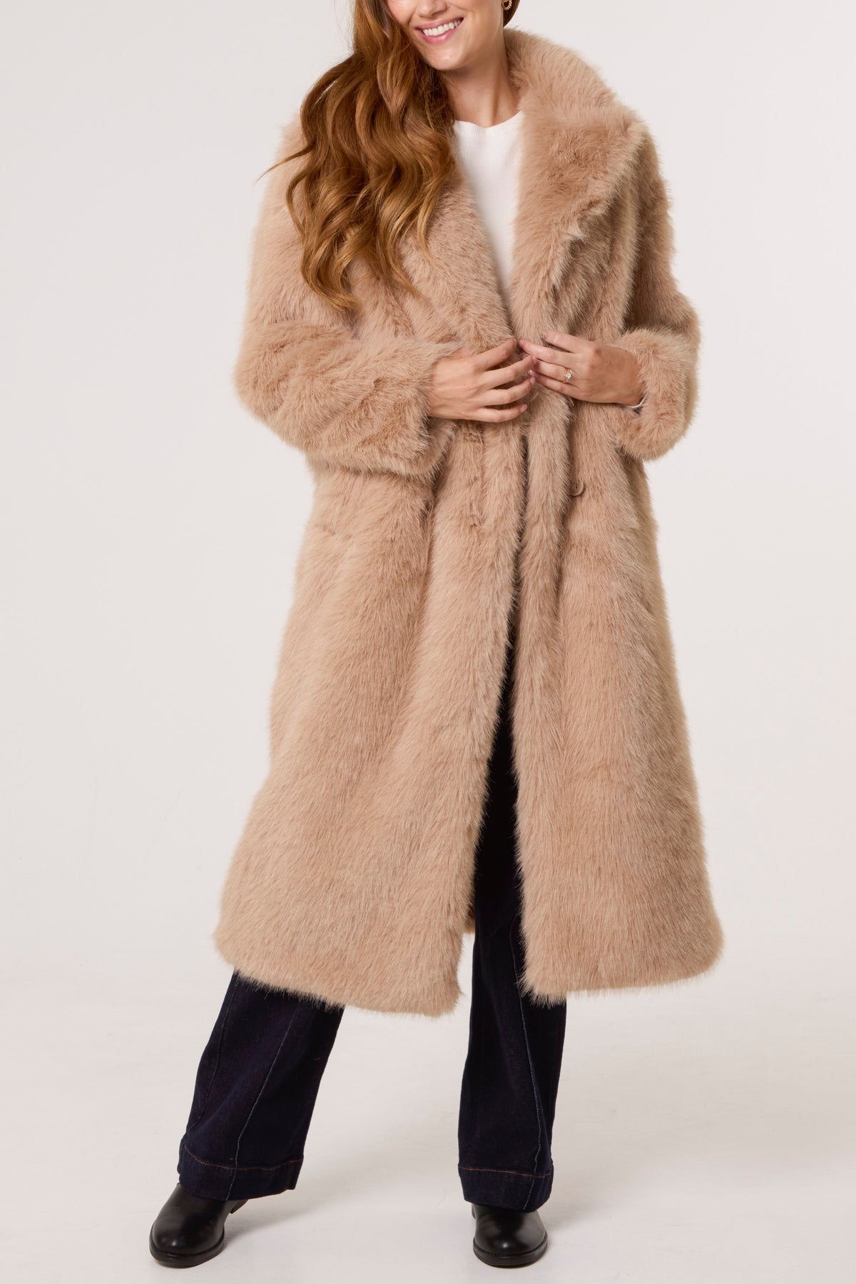 Faux Fur Long Coat