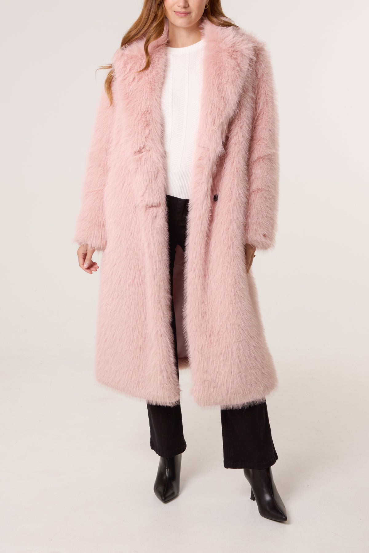 Faux Fur Long Coat