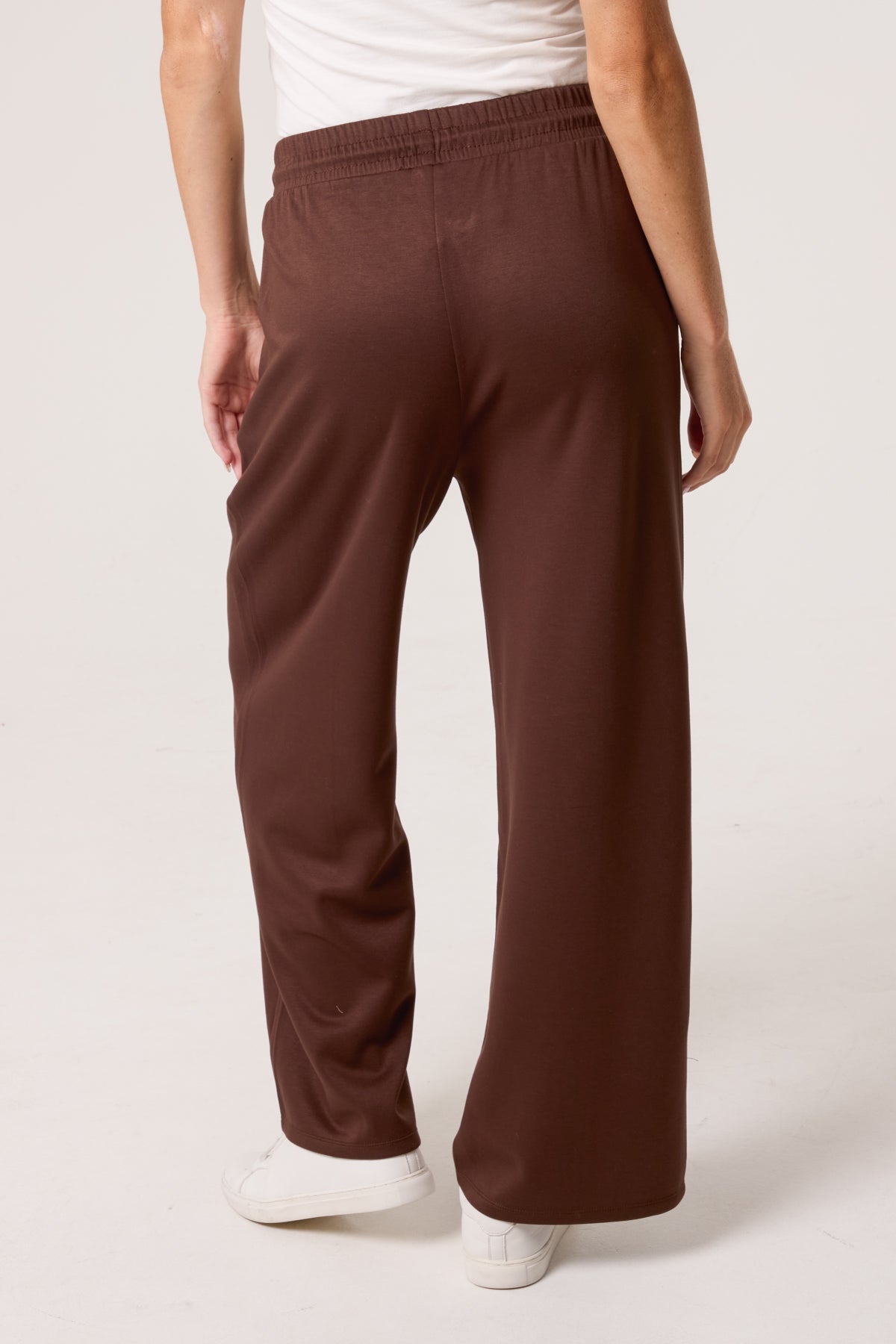 Pintuck Wide Leg Jogger Trousers