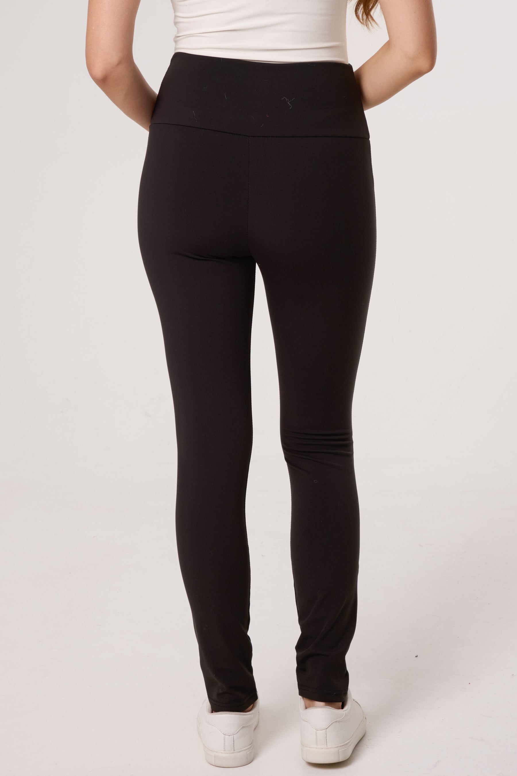 Fleece-Lined Wide Waistband Legging