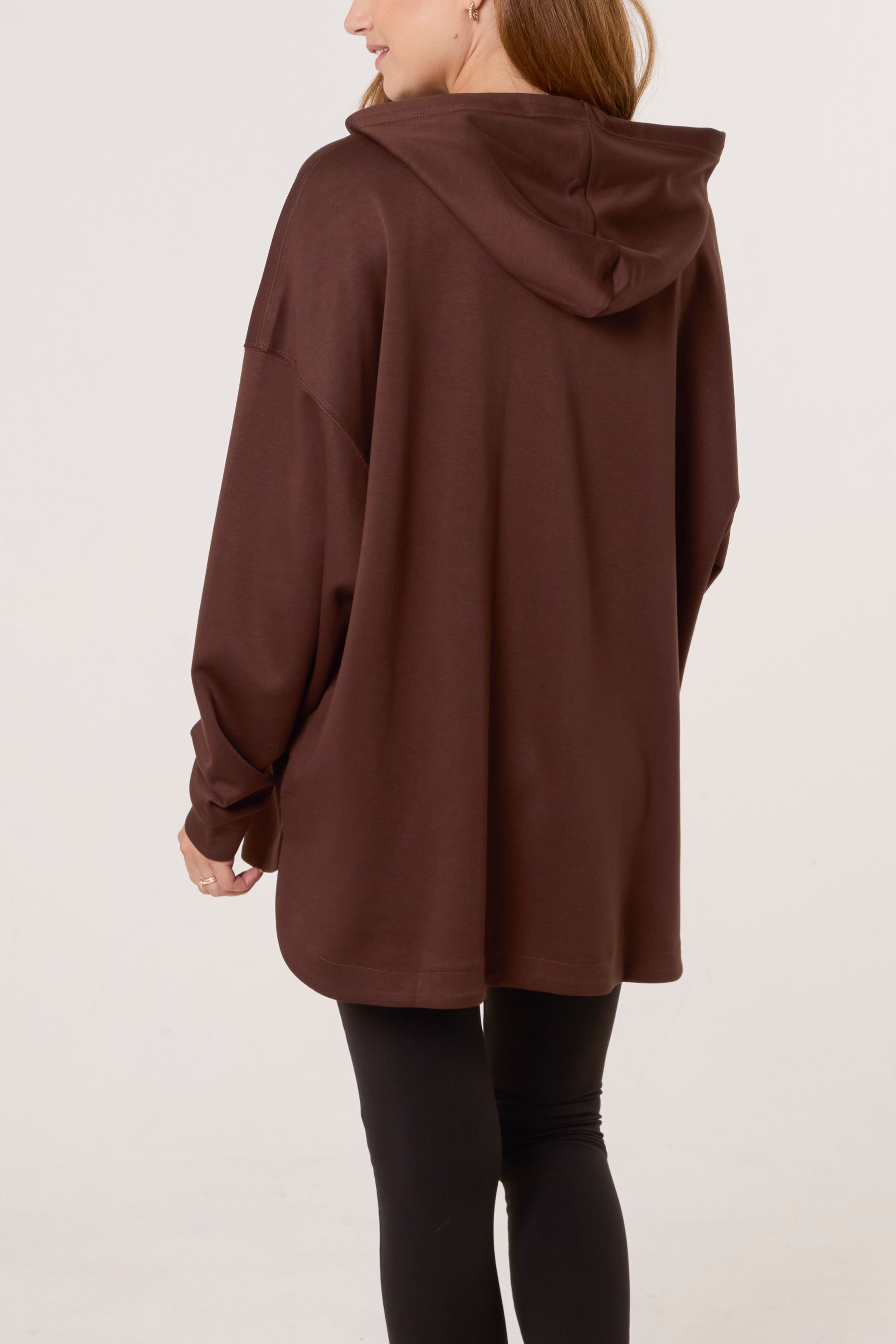 Oversized Zip Through Hoodie