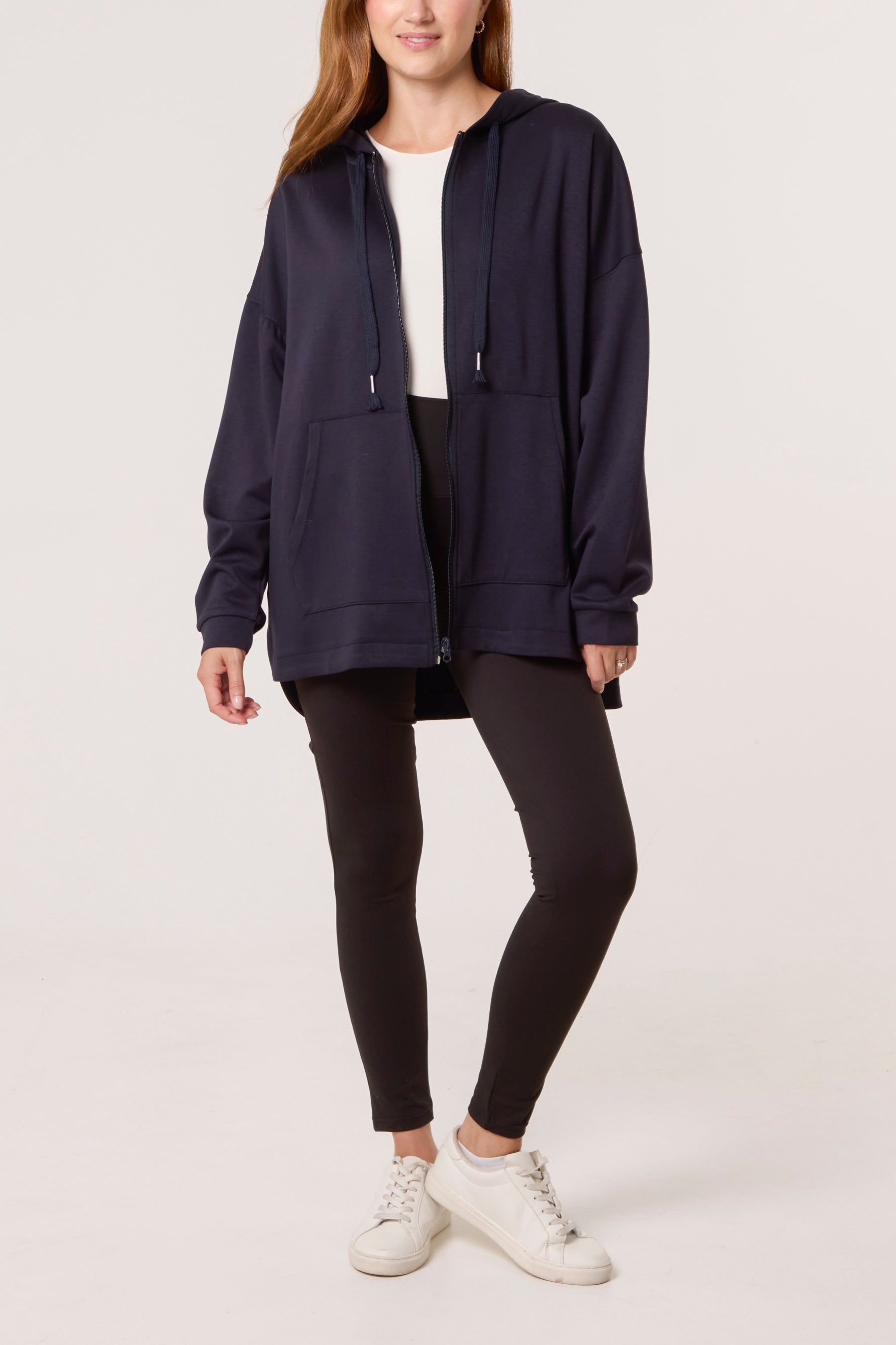 Oversized Zip Through Hoodie