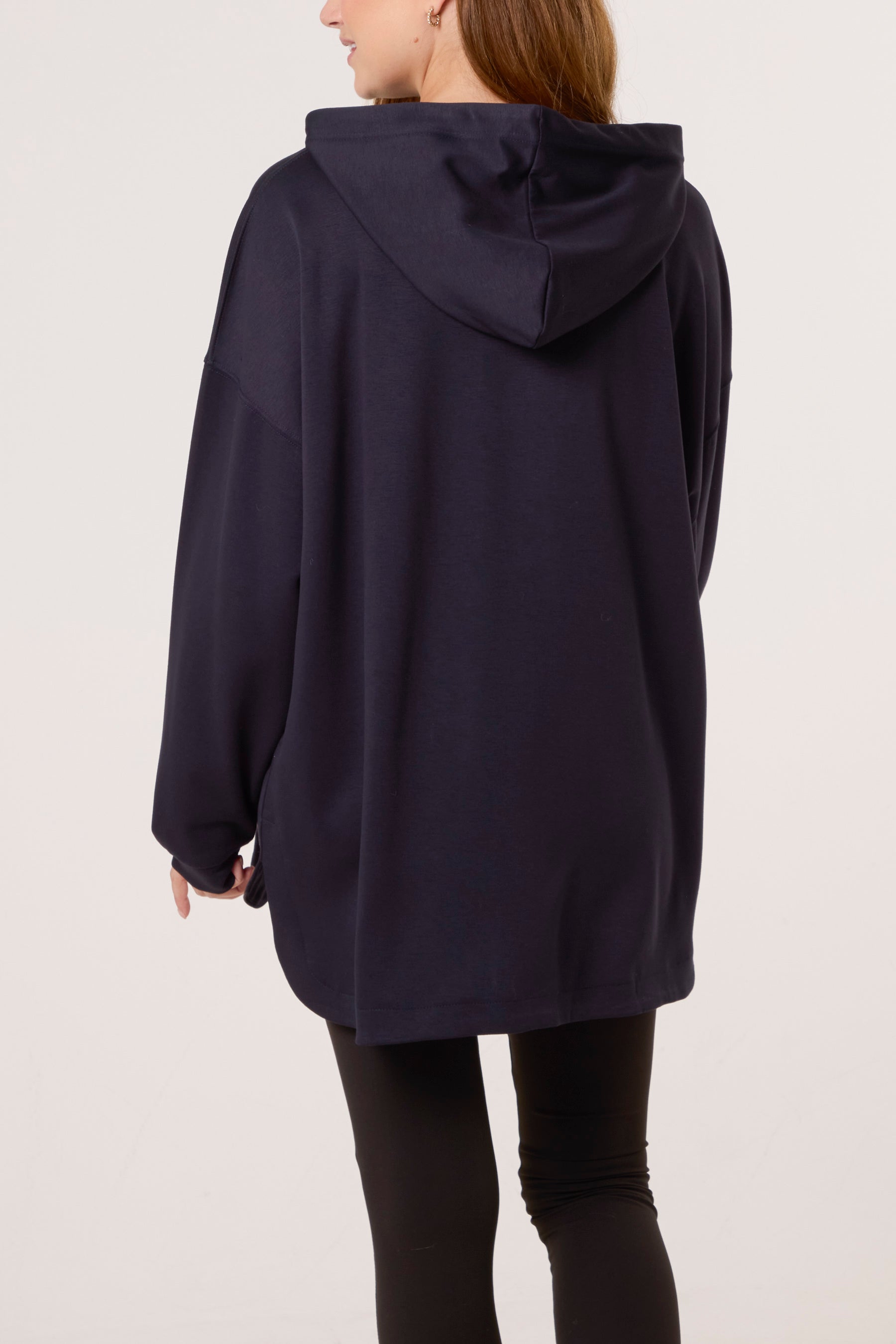 Oversized Zip Through Hoodie
