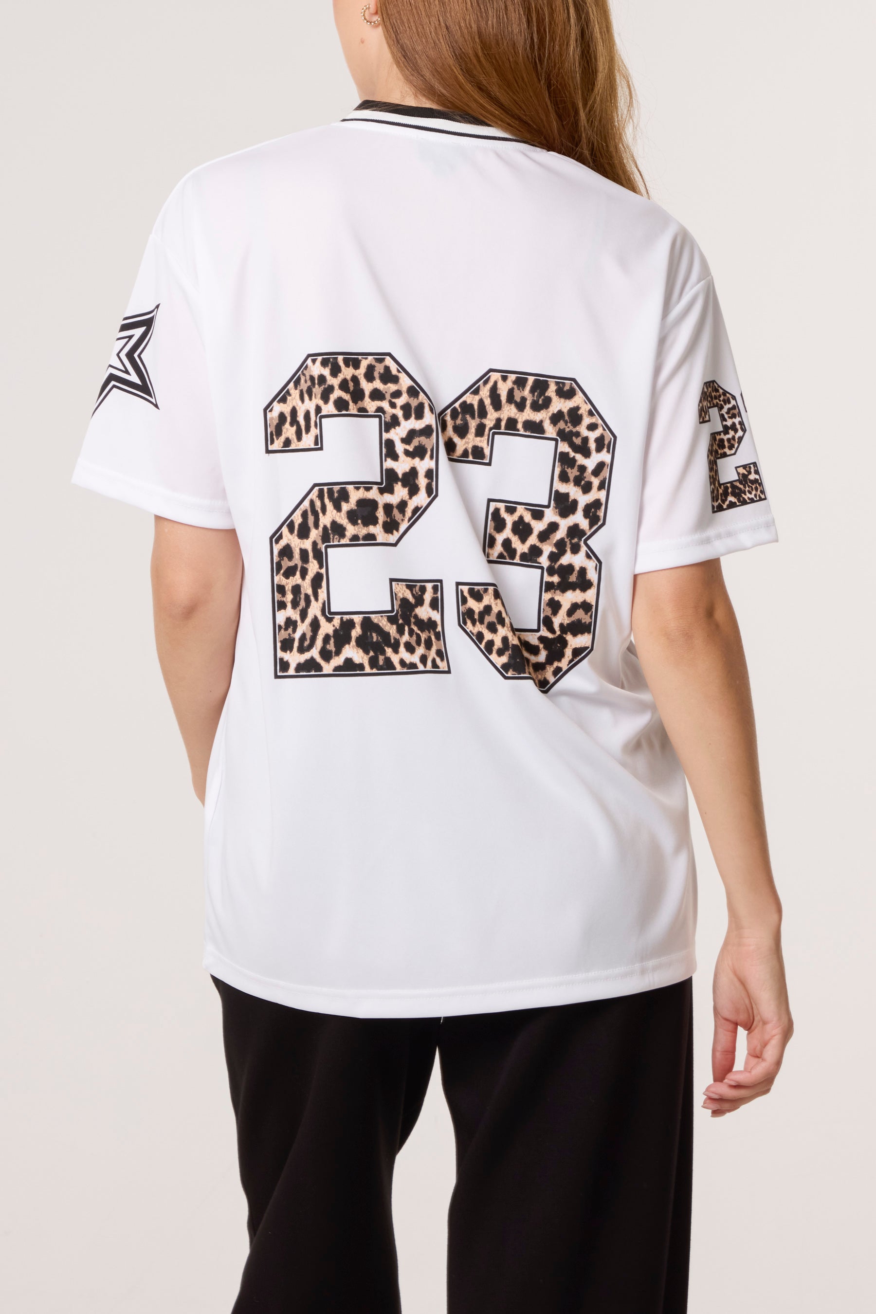 Sports Leopard Jersey Tee