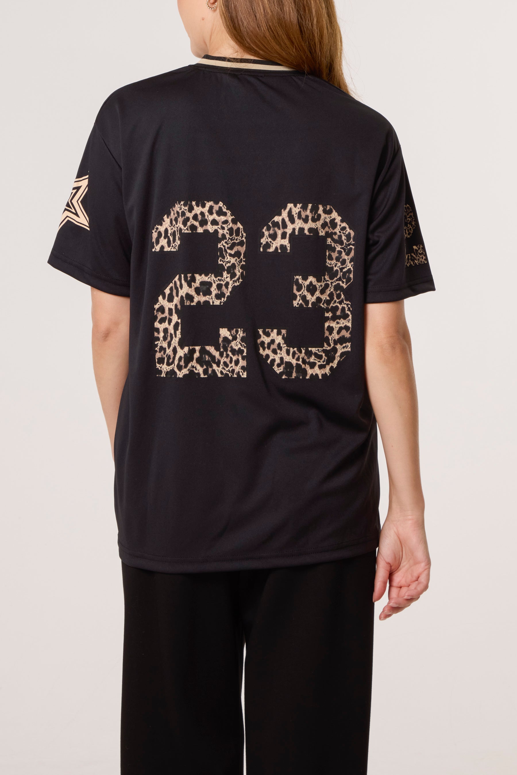 Sports Leopard Jersey Tee