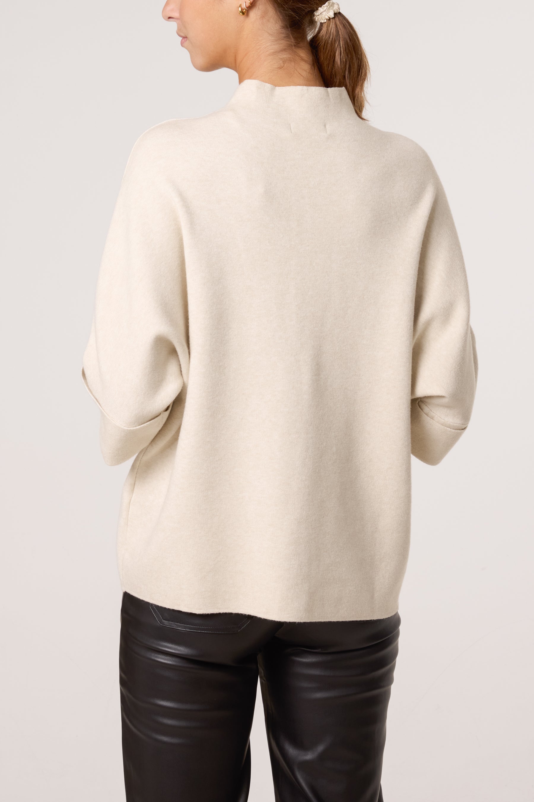 Flocking Rhinestone Circle Jumper