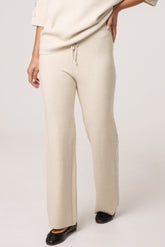 Rhinestone Side Knitted Trousers