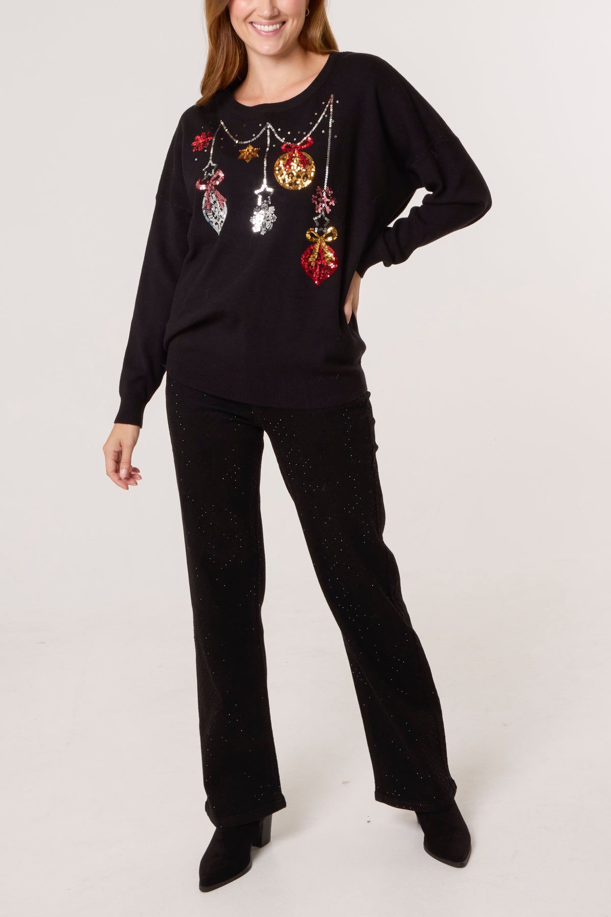 Sparkle Jinglebell Bauble Festive Jumper