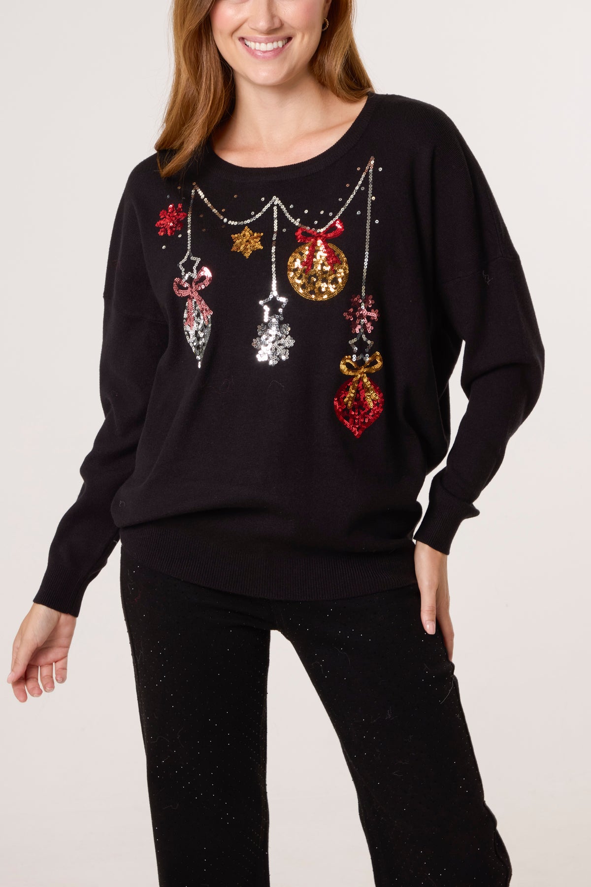 Sparkle Jinglebell Bauble Festive Jumper