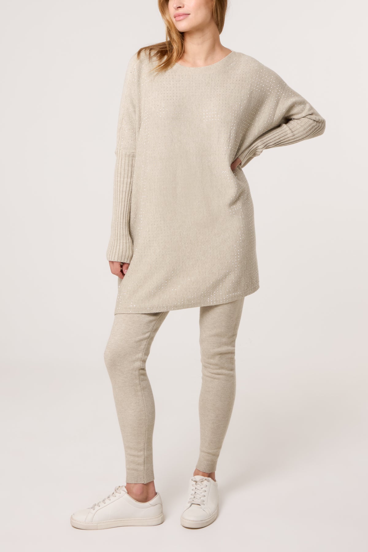 Embellished Jumper & Leggings Knit Co-Ord