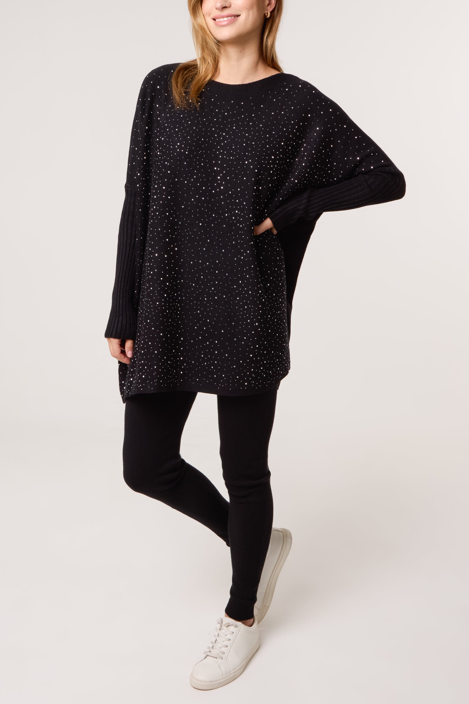 Scattered Embellished Jumper & Leggings Knit Co-Ord