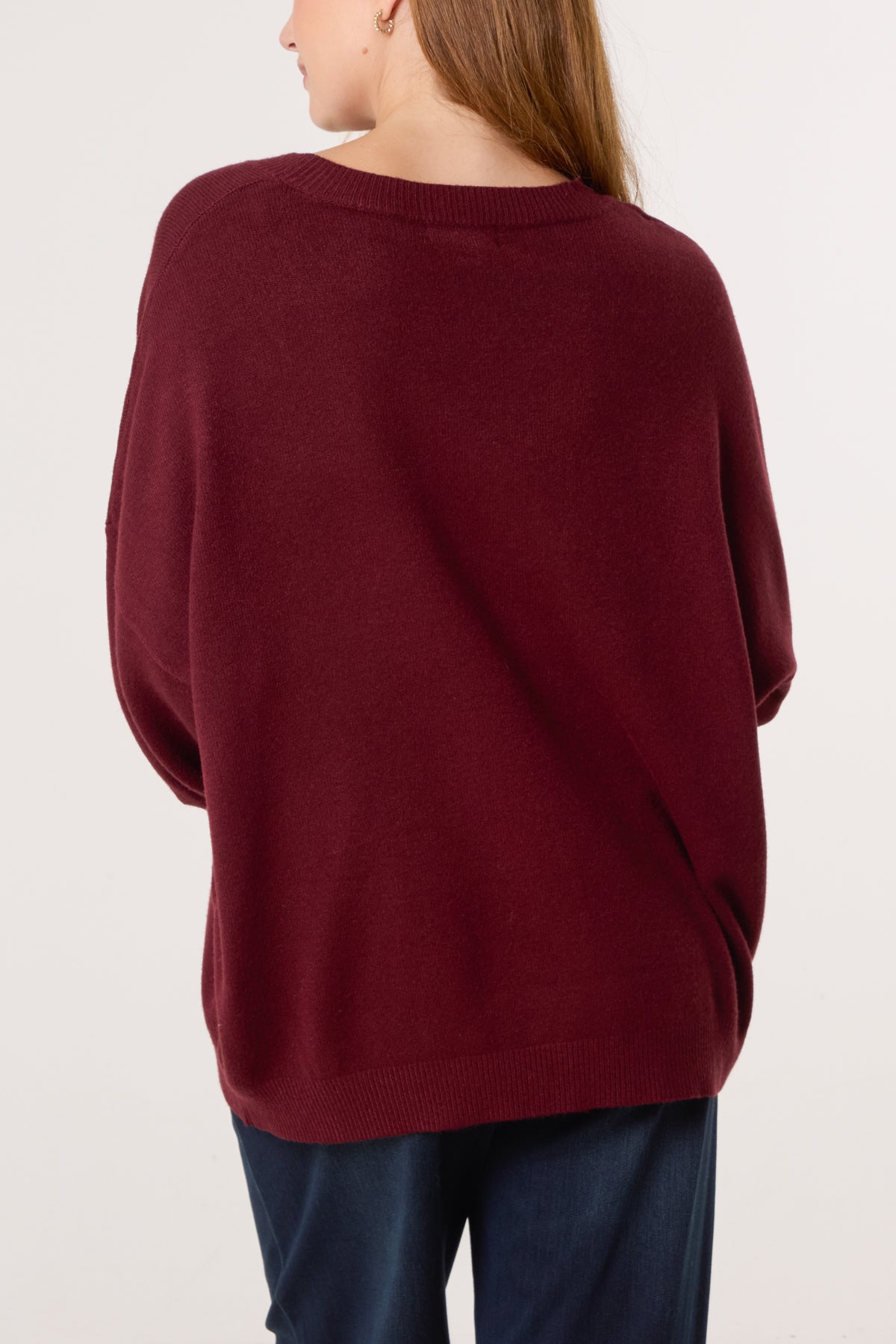 Ribbed Star Fine Knit Jumper