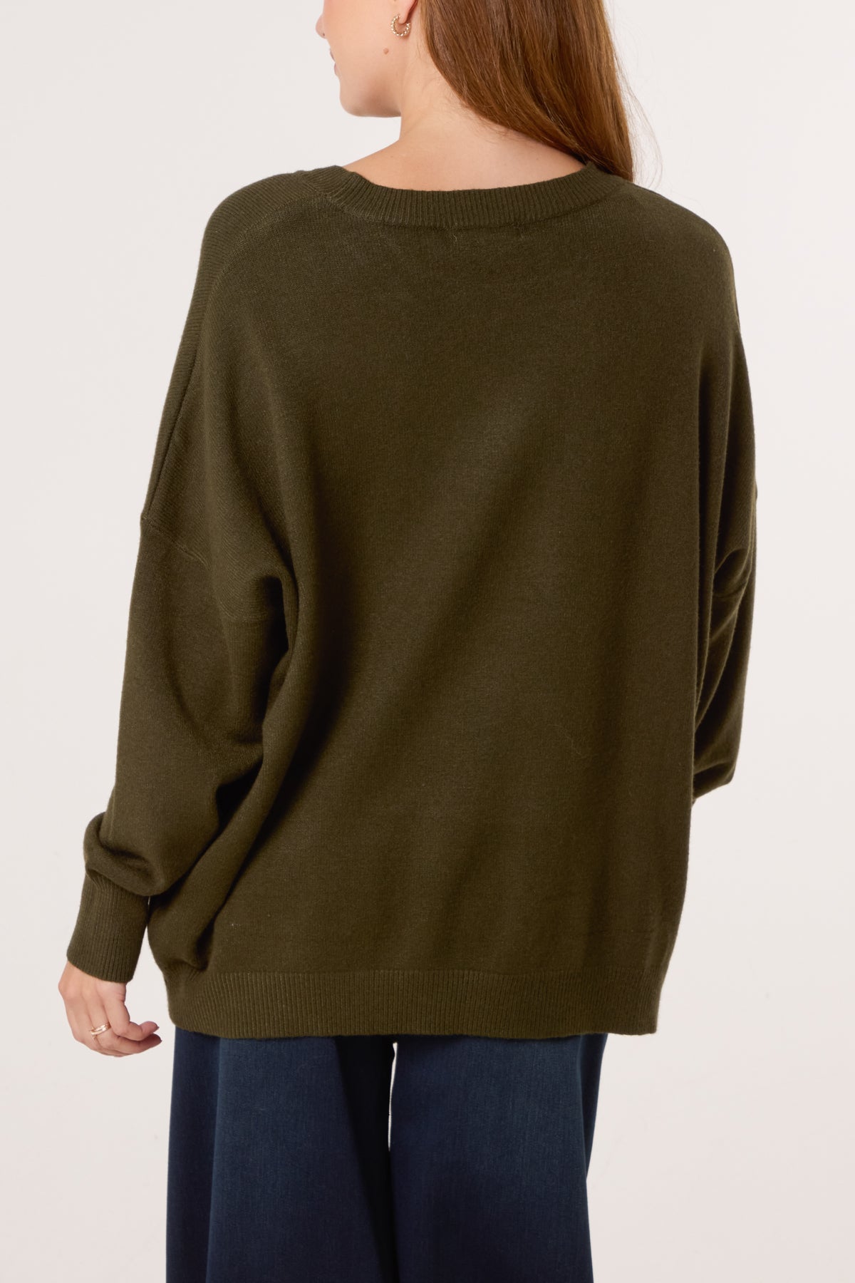 Ribbed Star Fine Knit Jumper