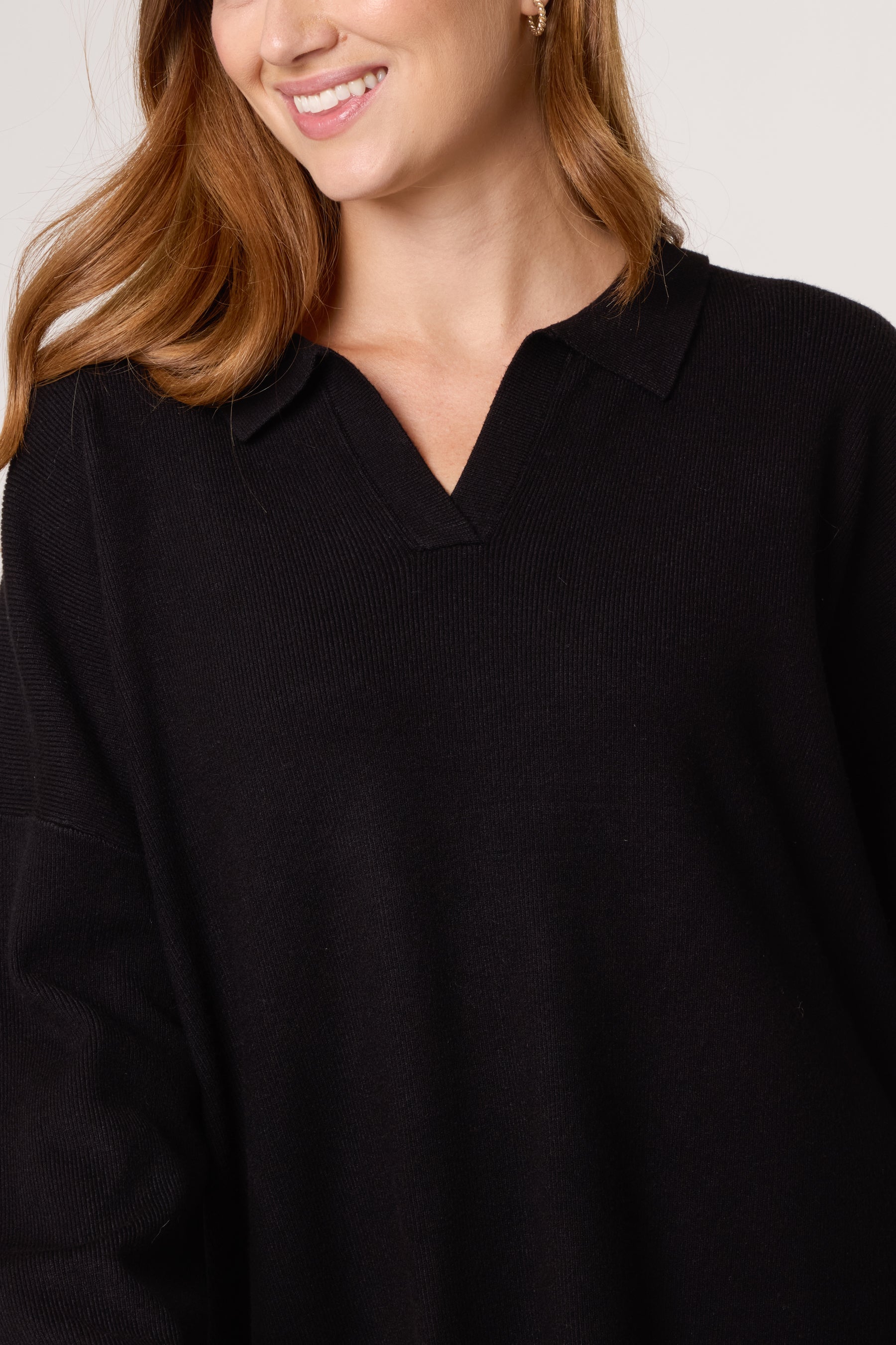 Open Collar Jumper & Trouser Knitted Set