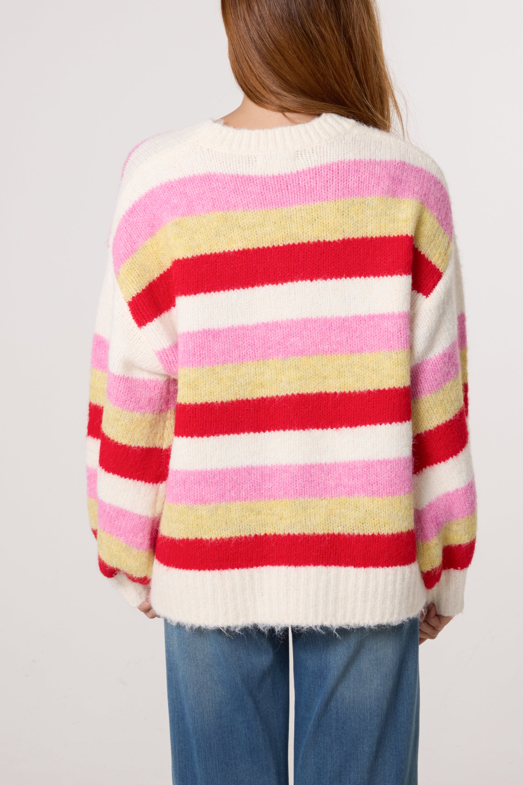 Striped Round Neck Knit Jumper