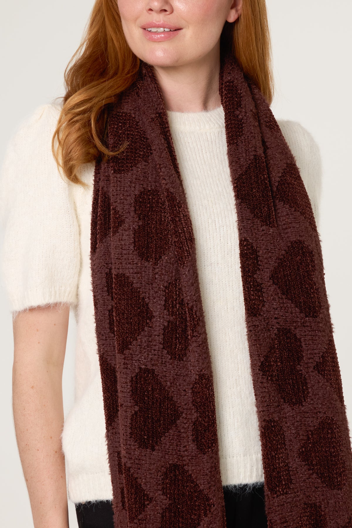 Heart Pattern Scarf