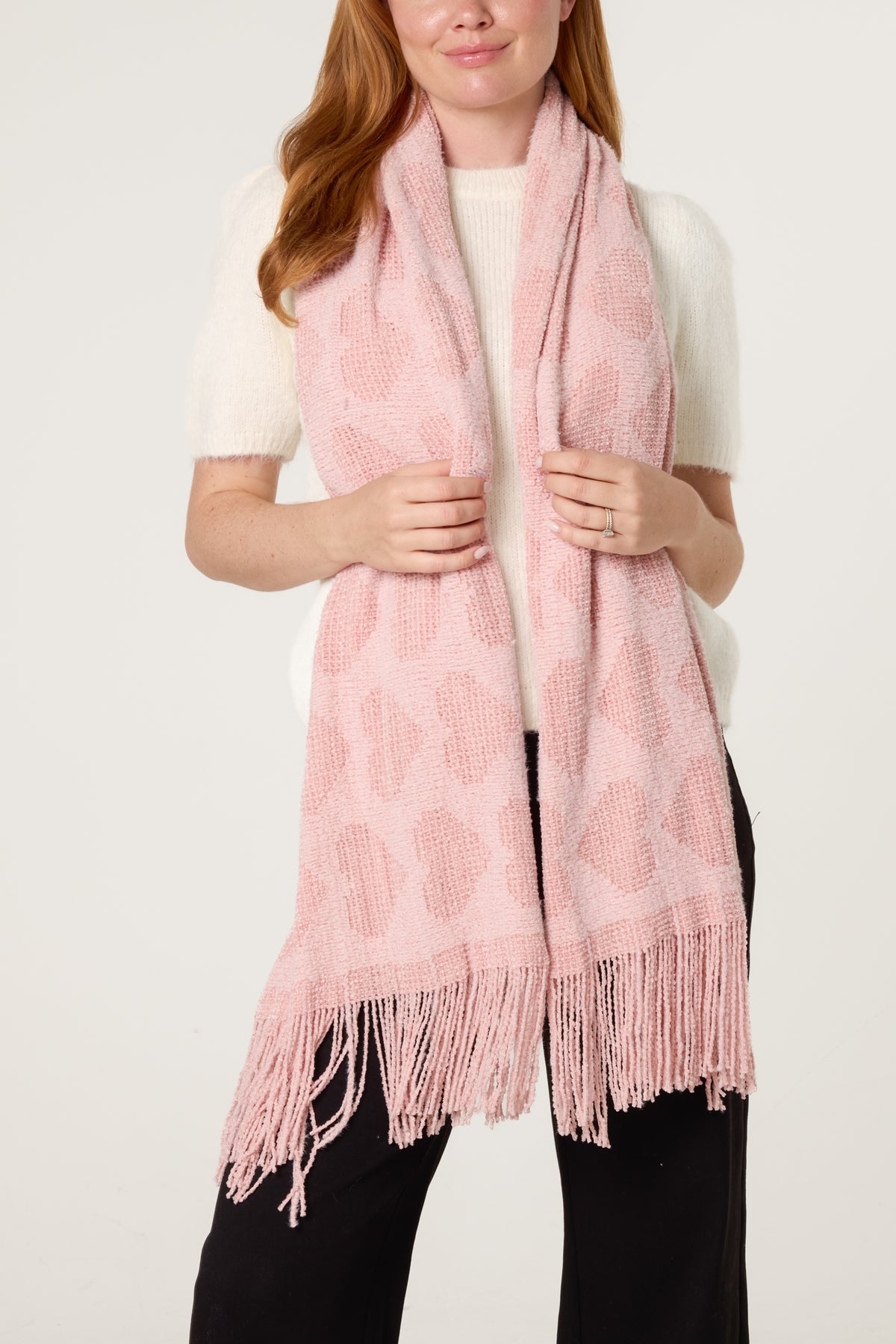 Heart Pattern Scarf