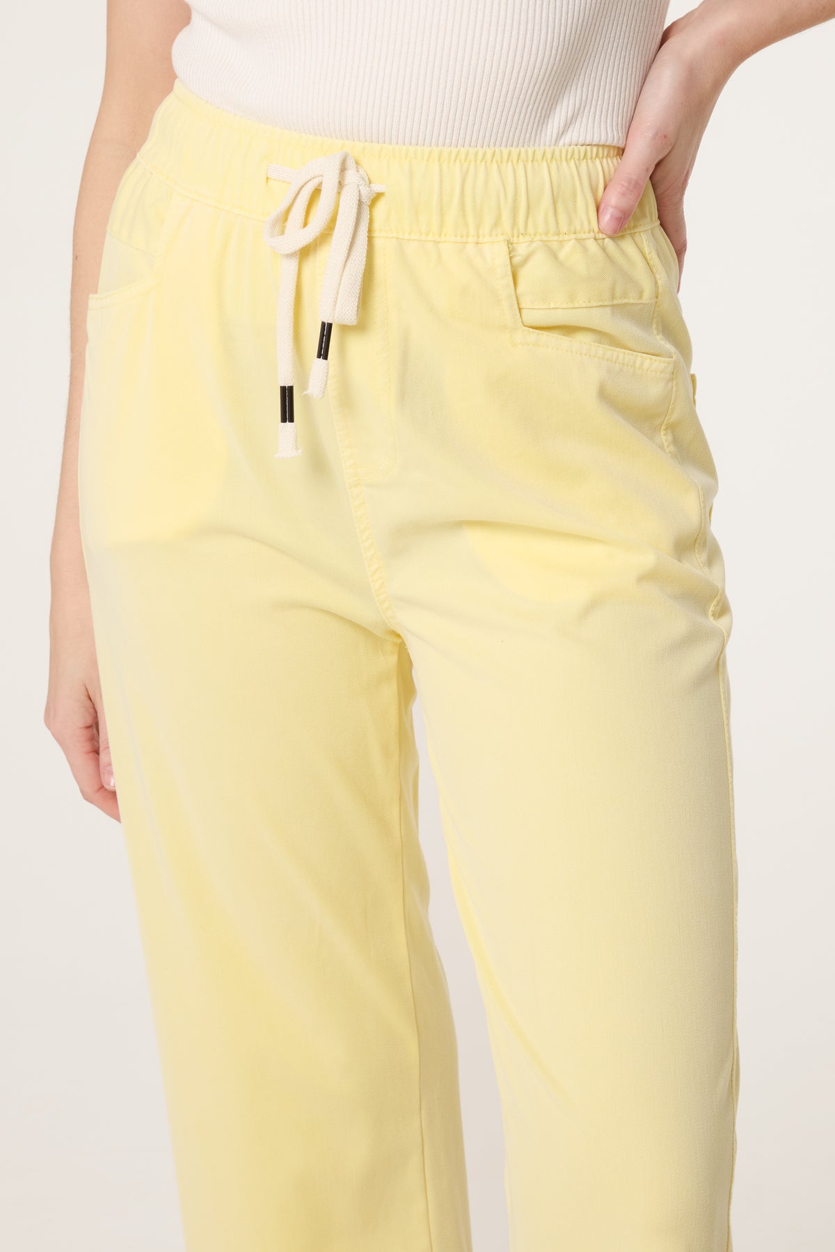 Elastic Waist Drawstring Trousers