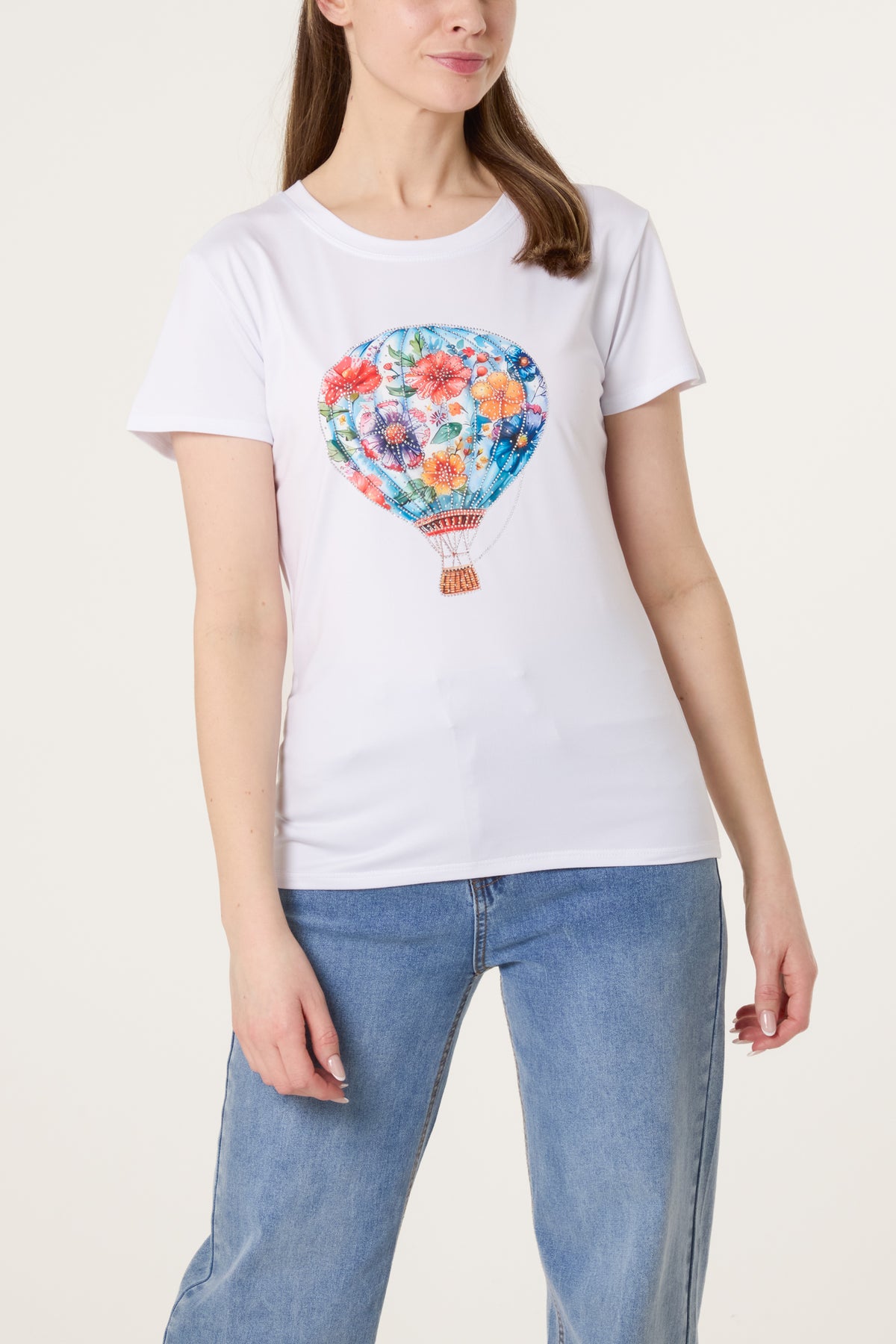 Embellished Hot Air Balloon T-Shirt