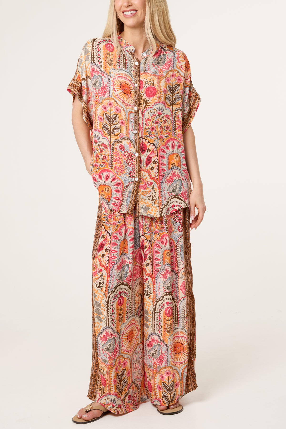 Abstract Pattern Shirt & Trouser Set
