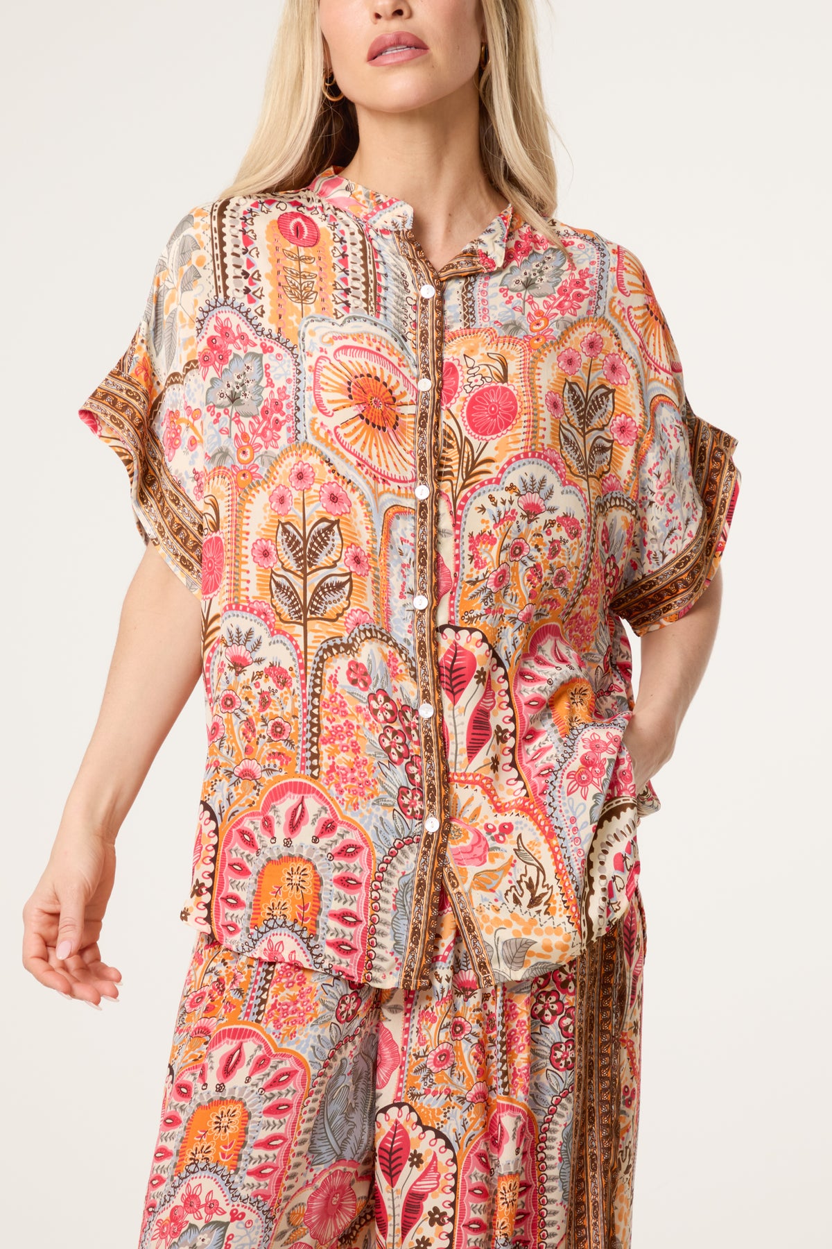 Abstract Pattern Shirt & Trouser Set
