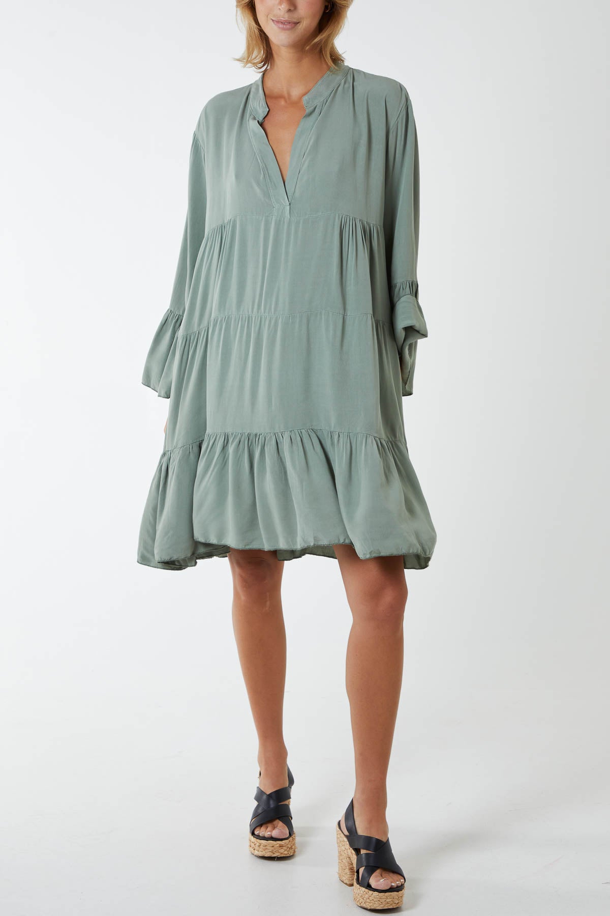 Flare Smock Dress