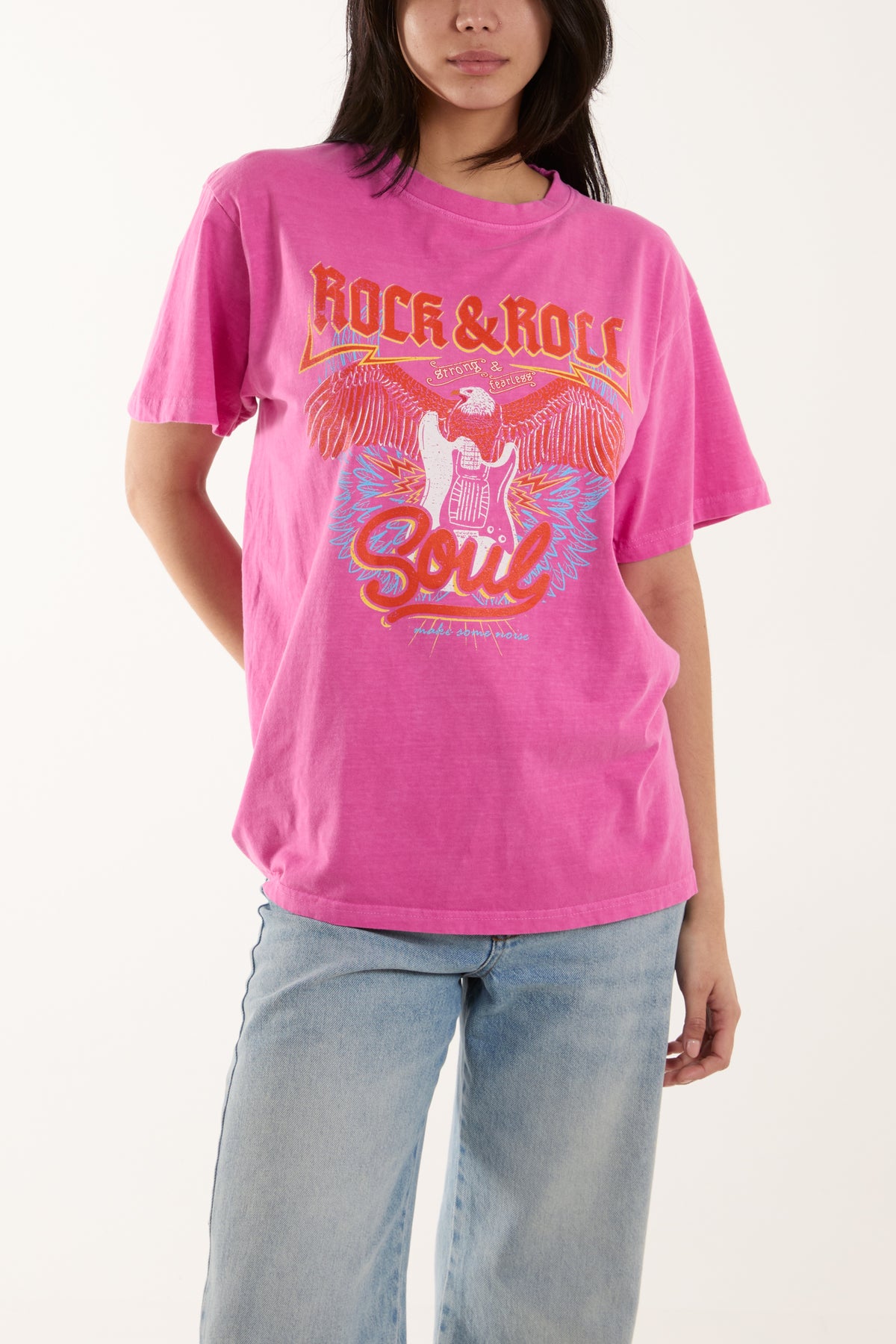 Rock & Roll Print T-Shirt