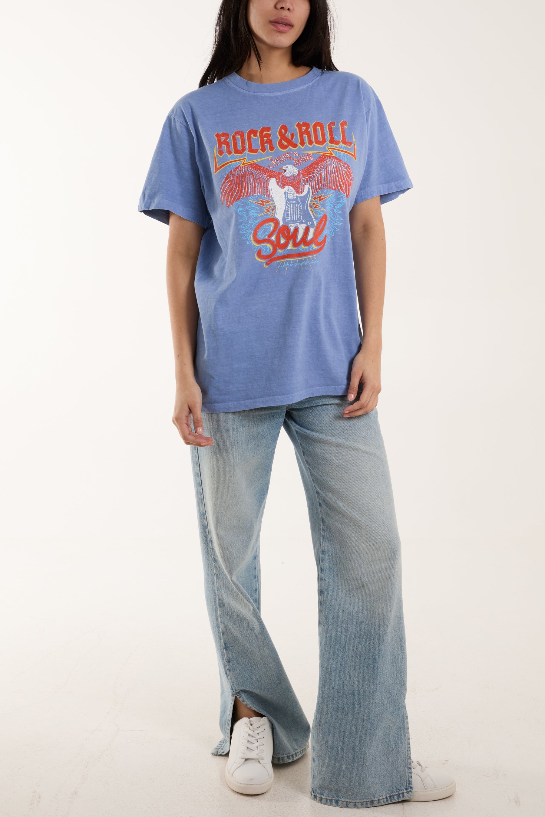 Rock & Roll Print T-Shirt