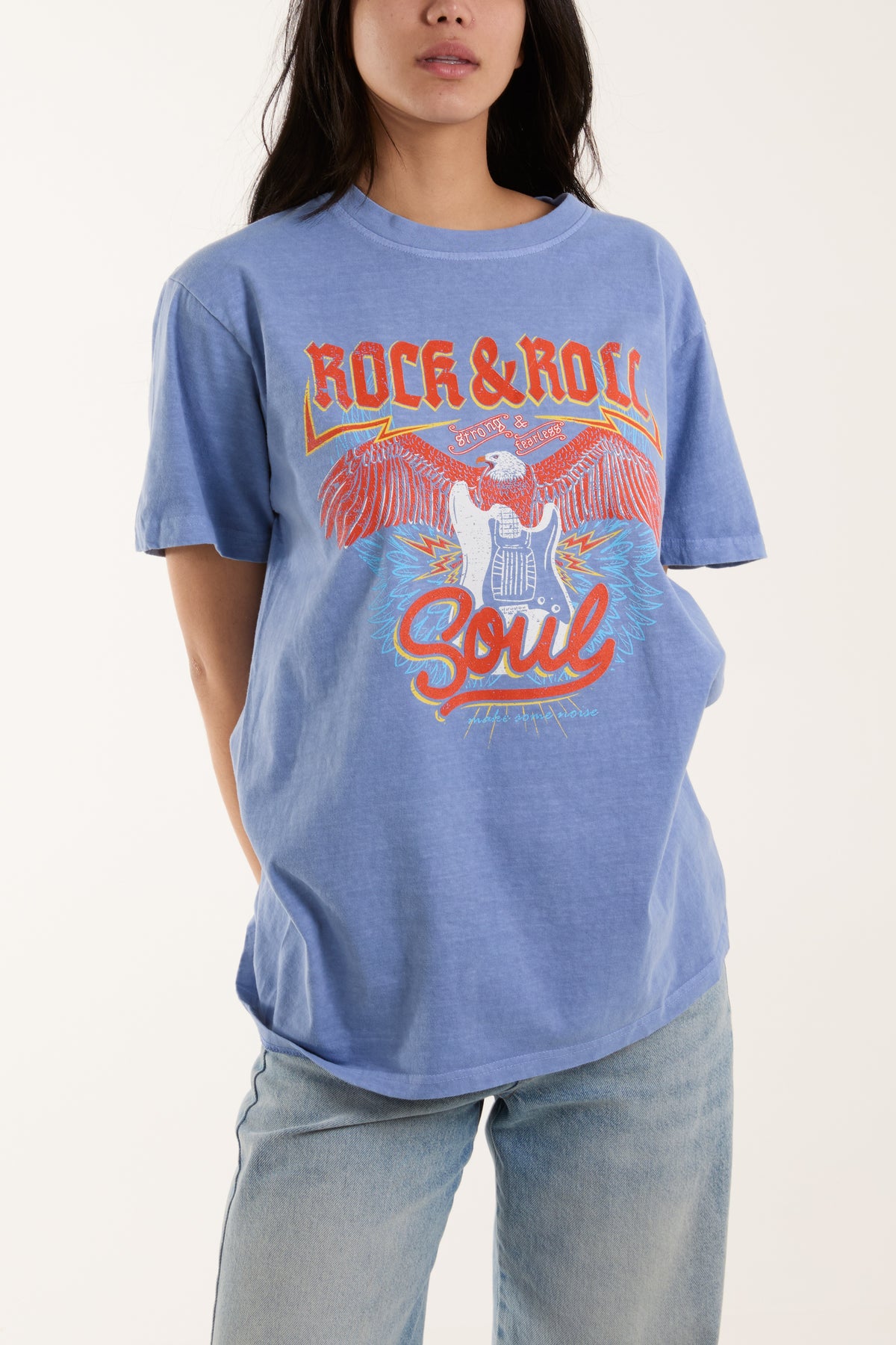 Rock & Roll Print T-Shirt