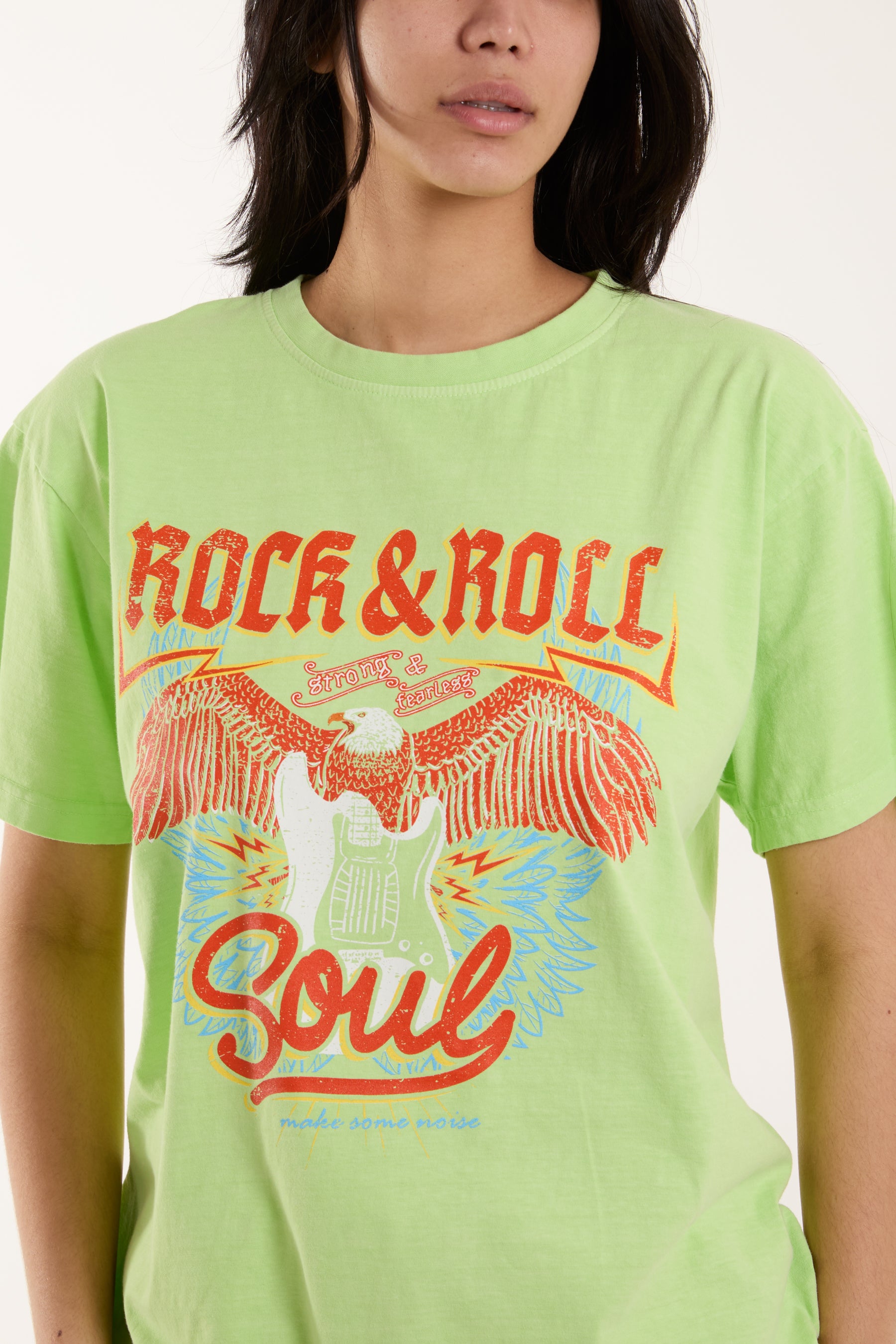 Rock & Roll Print T-Shirt