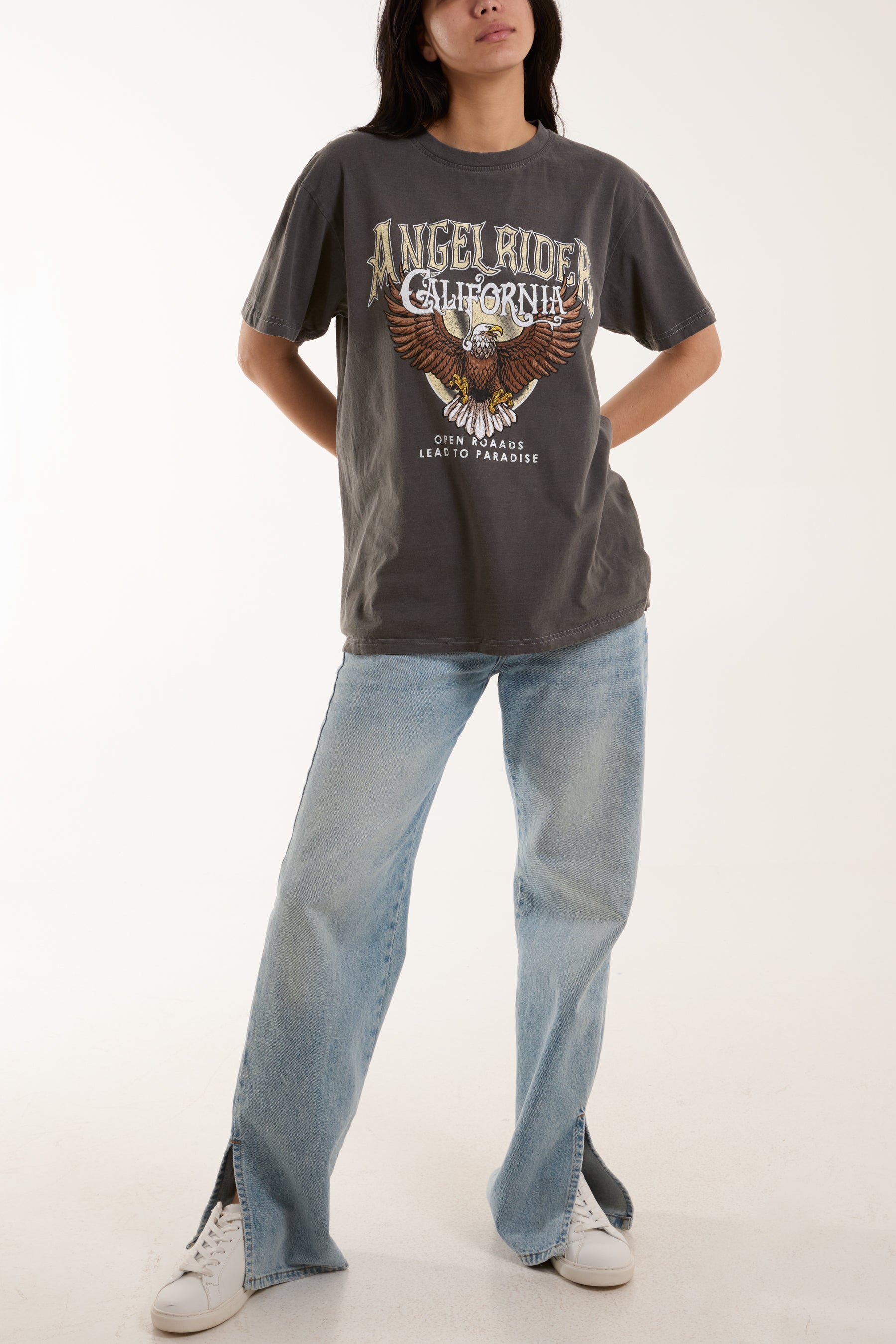 Angel Rider Print T-Shirt