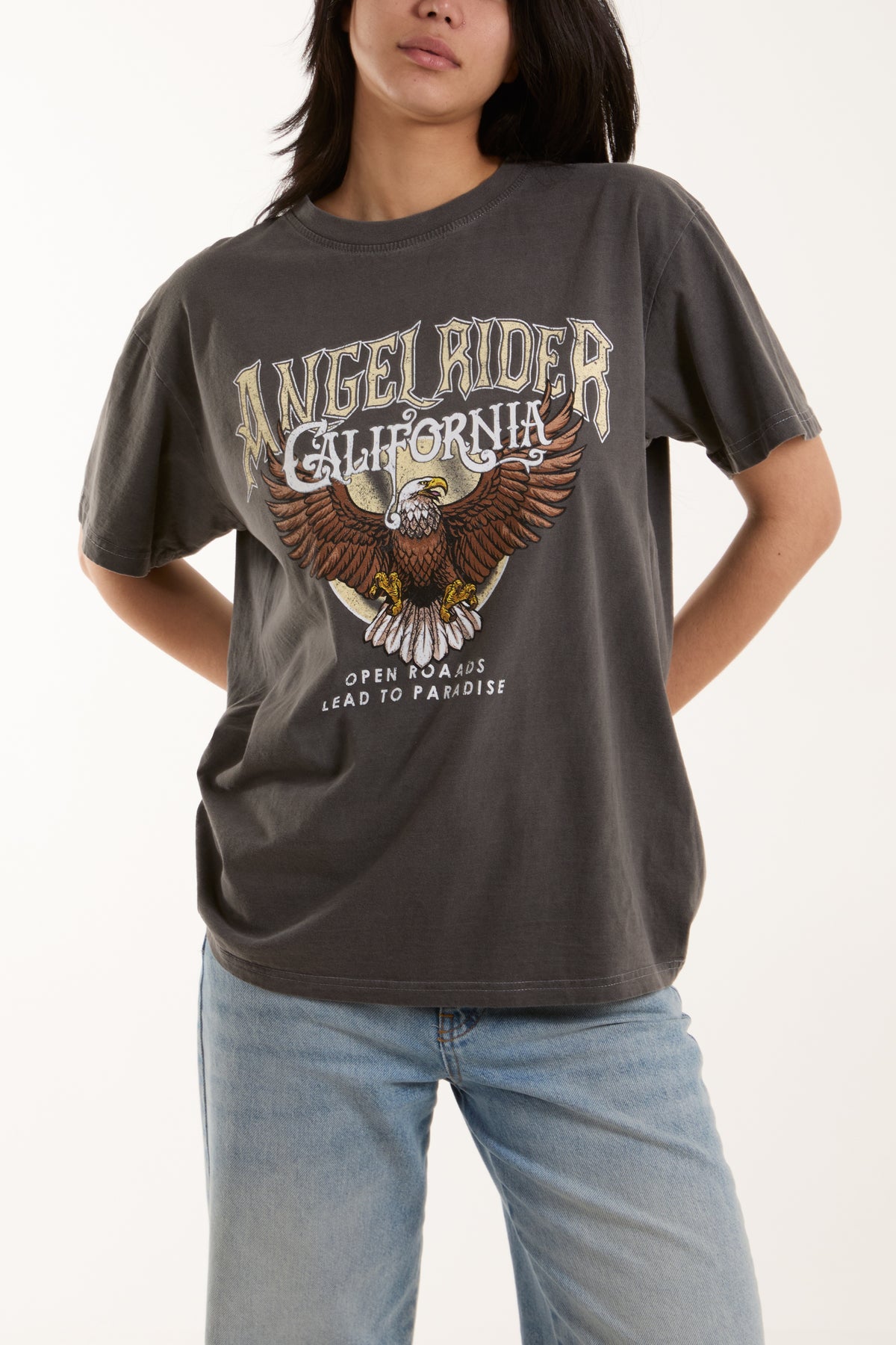 Angel Rider Print T-Shirt