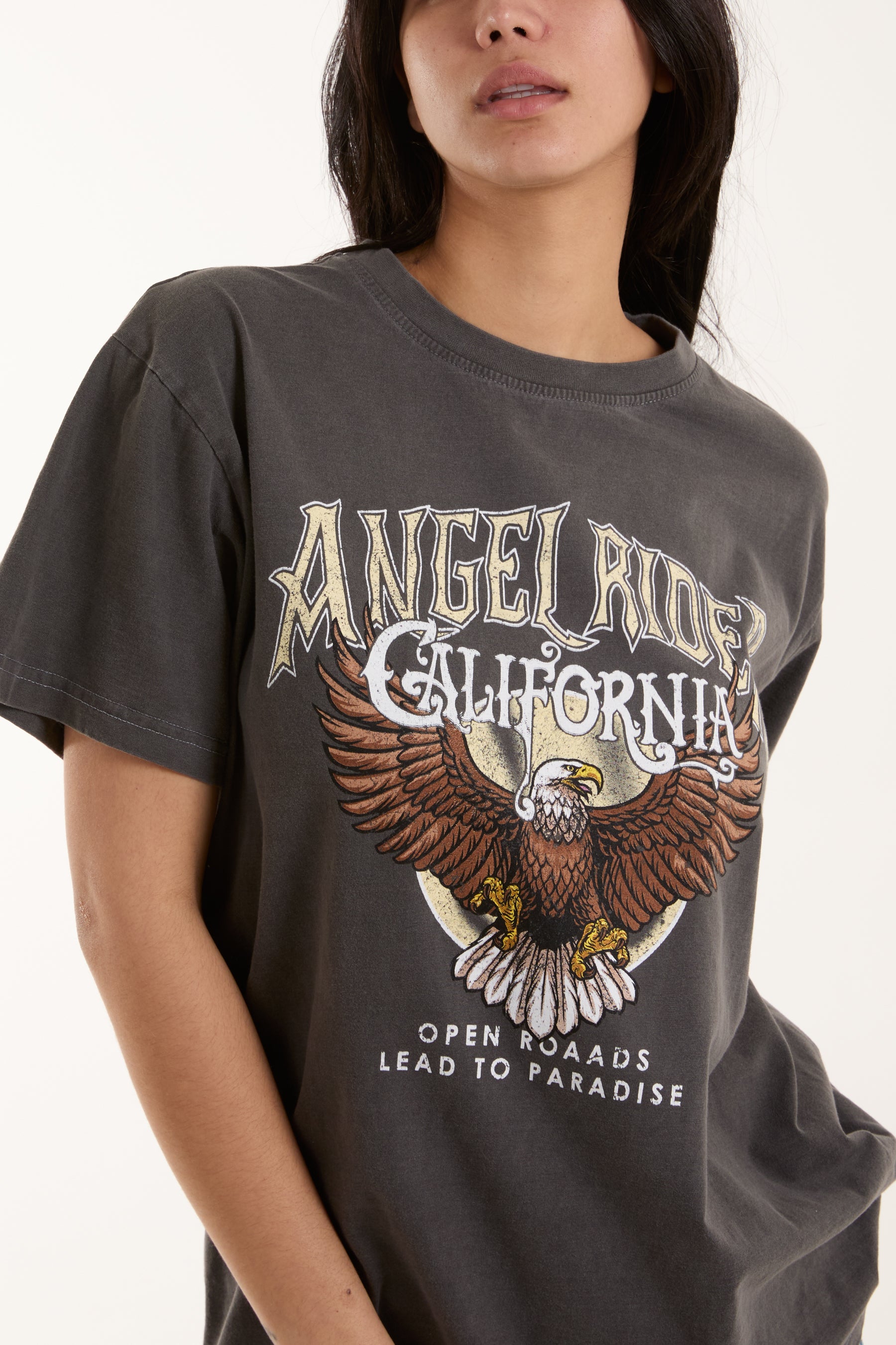 Angel Rider Print T-Shirt
