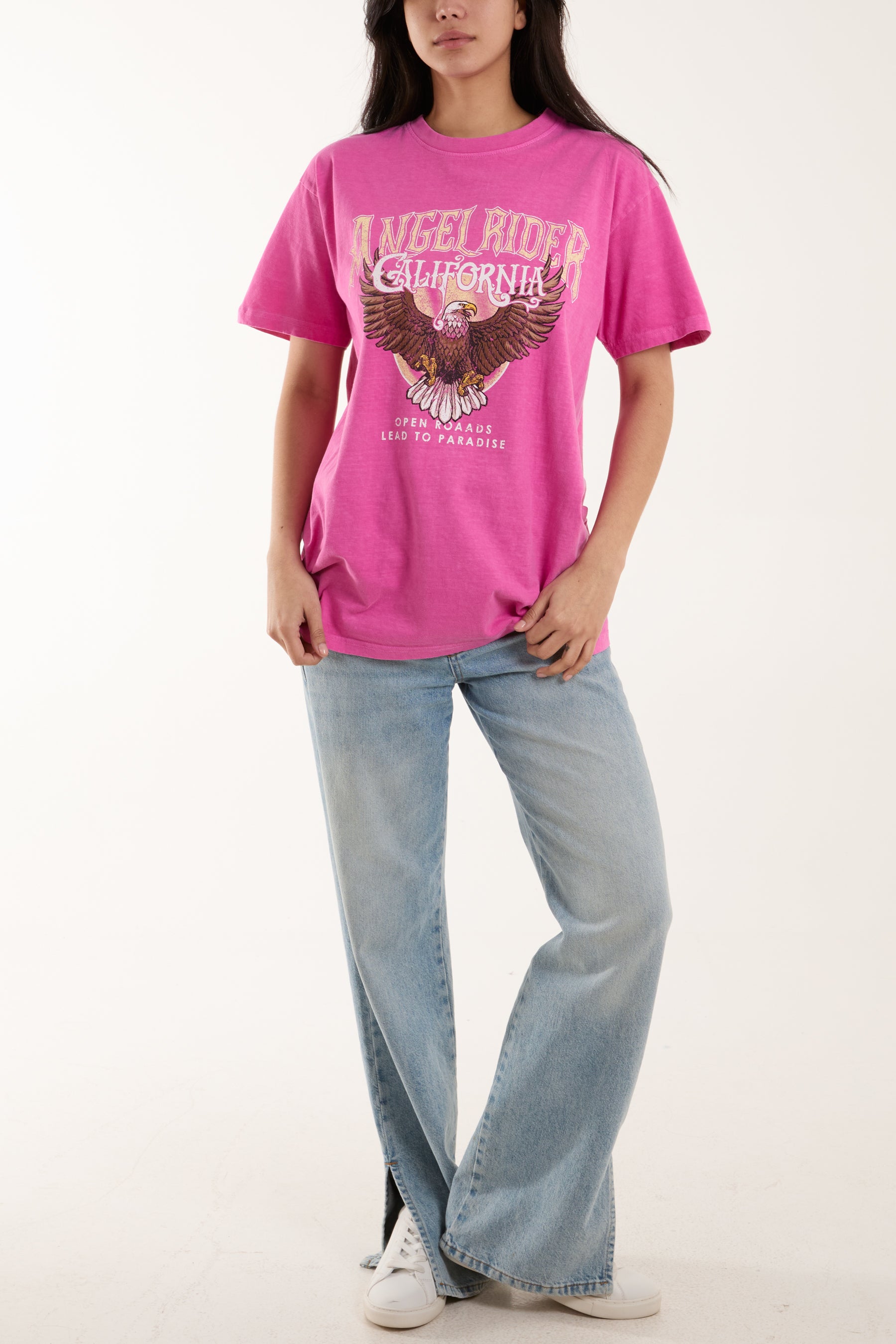 Angel Rider Print T-Shirt