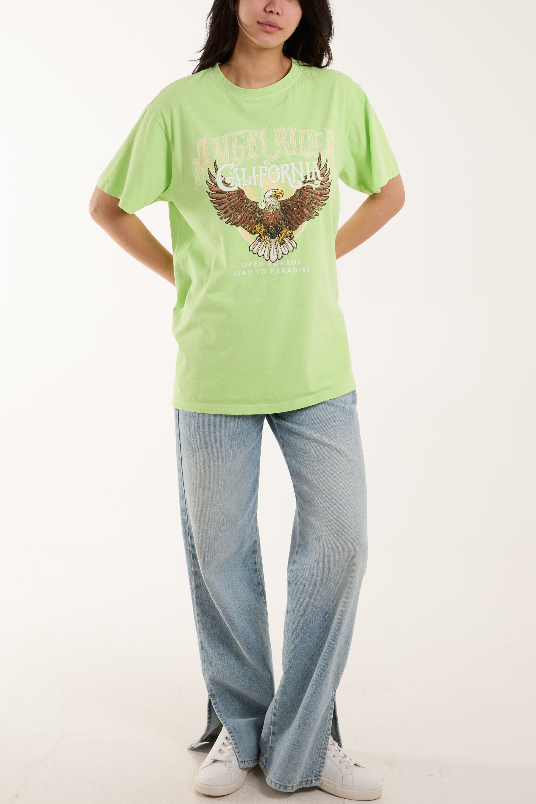 Angel Rider Print T-Shirt