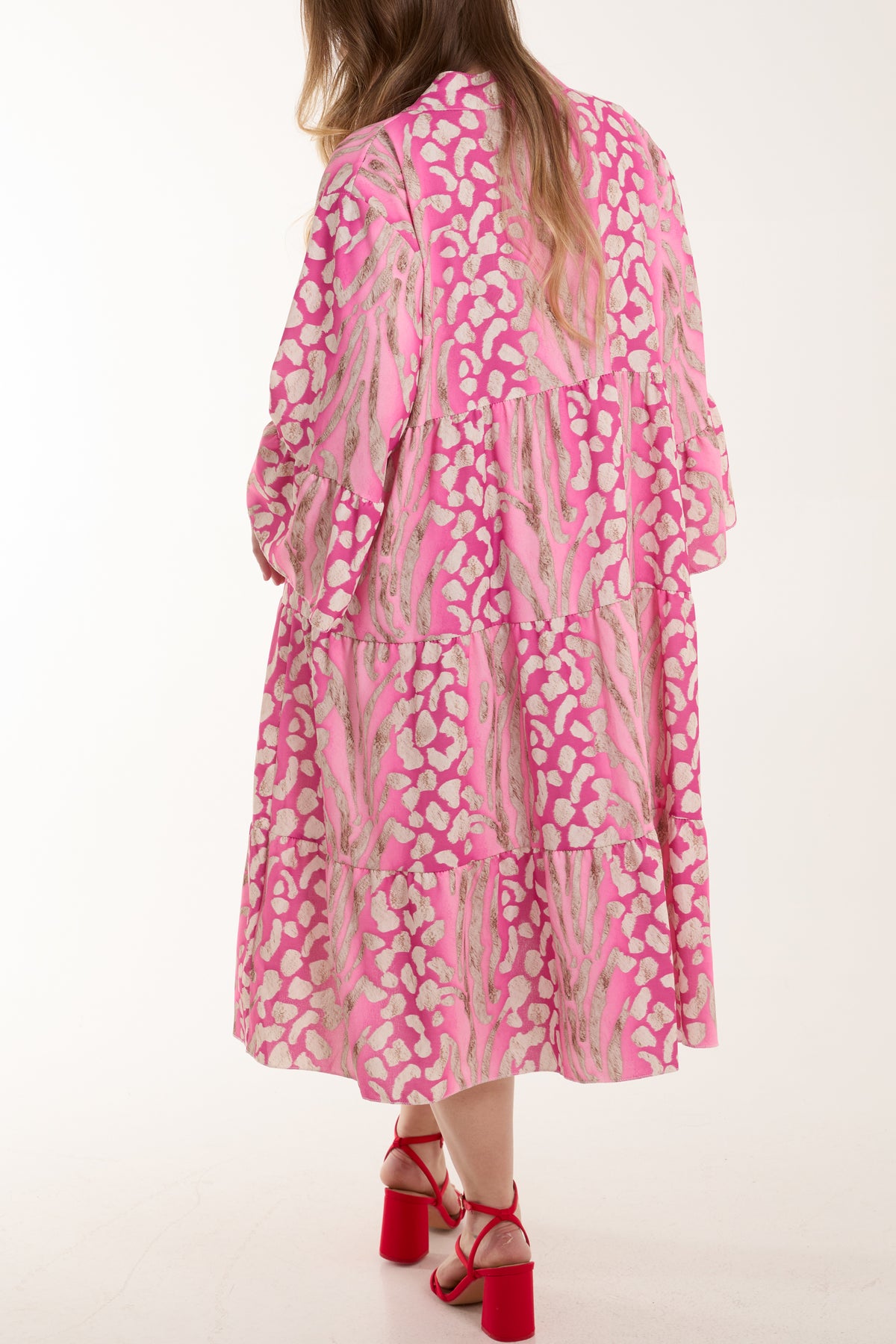 Leopard Print Tiered Mini Dress