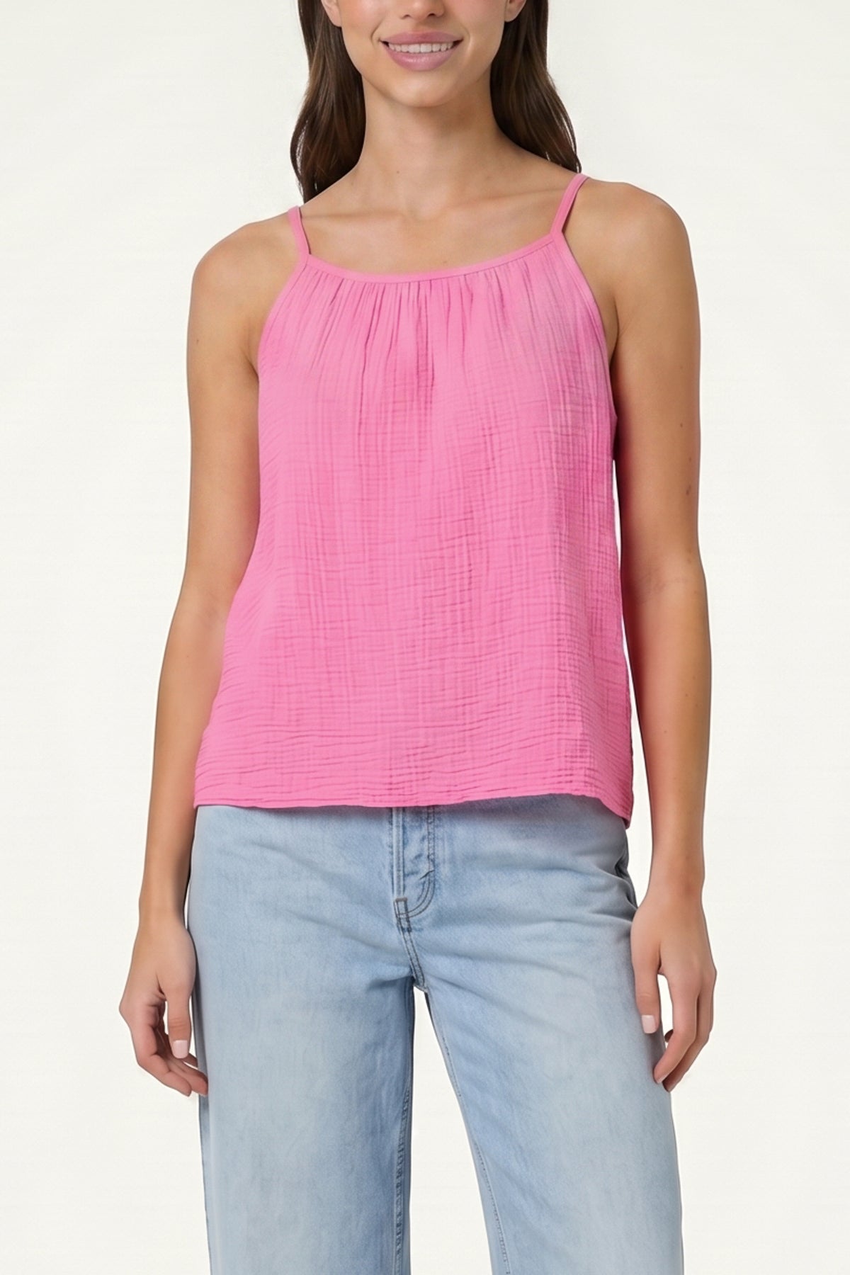 Cheesecloth Strappy Cotton Top