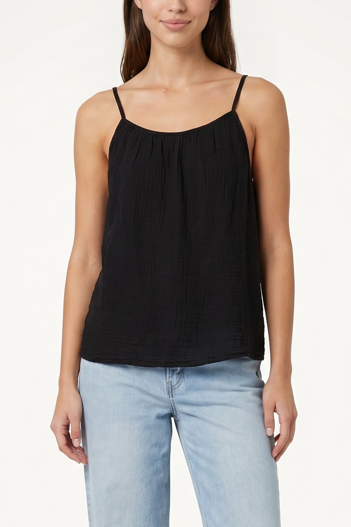 Cheesecloth Strappy Cotton Top
