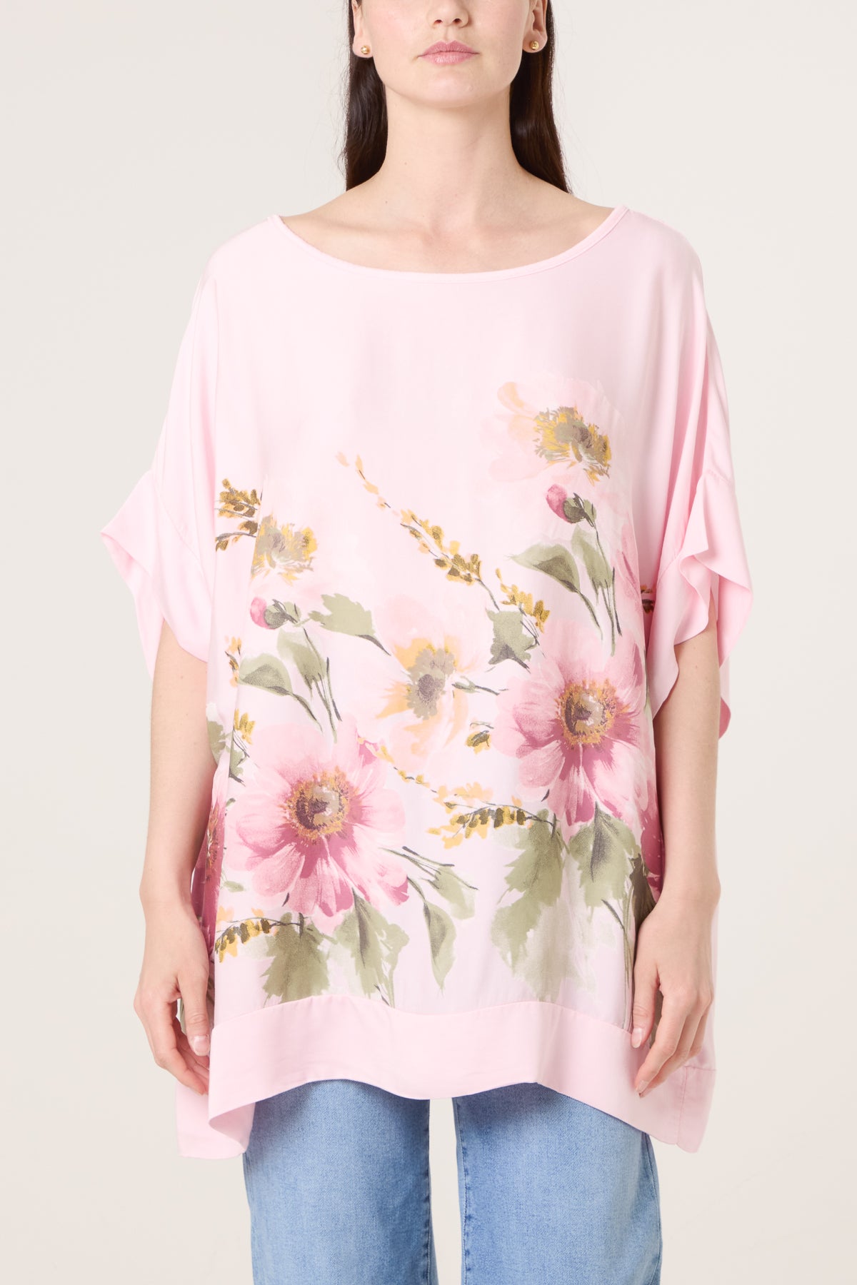 Soft Touch Flowerly Patterned Top
