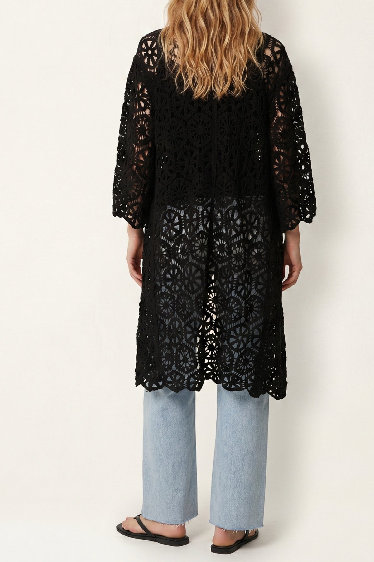 Geometric Crochet Cardigan