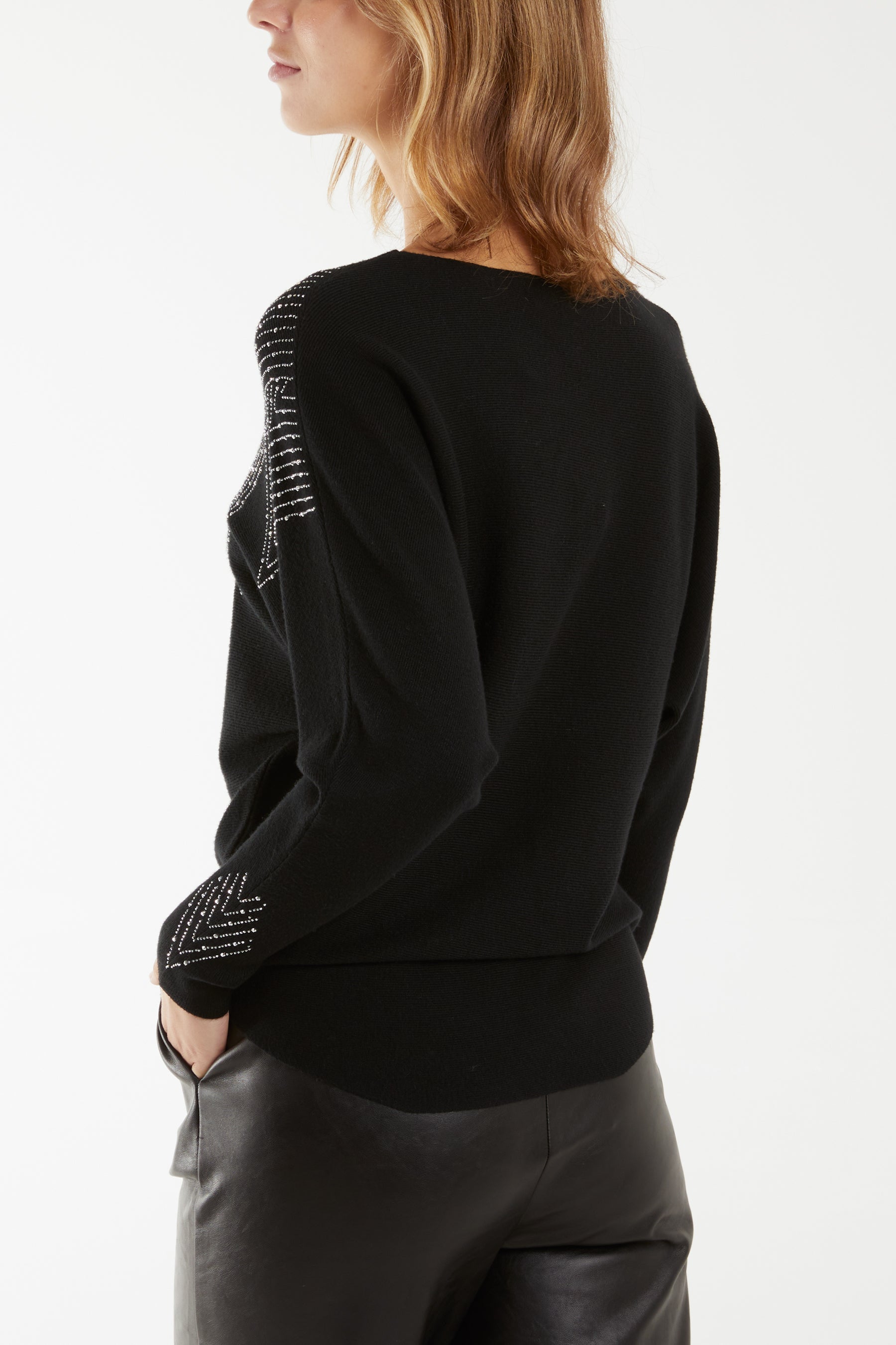 Zig Zag Embellished Jumper